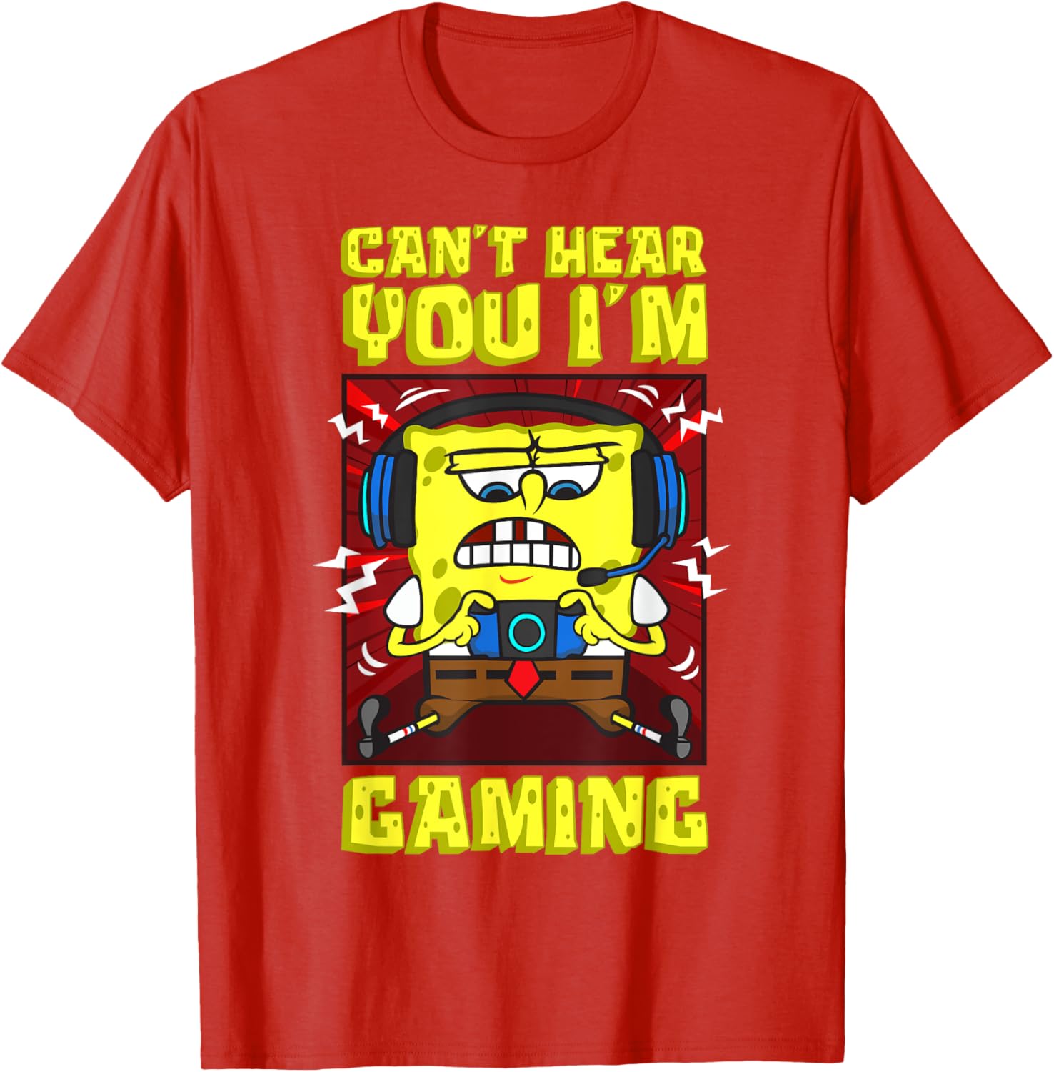 Mademark SpongeBob Gaming T-Shirt for Video Game Lovers and Fans - 17