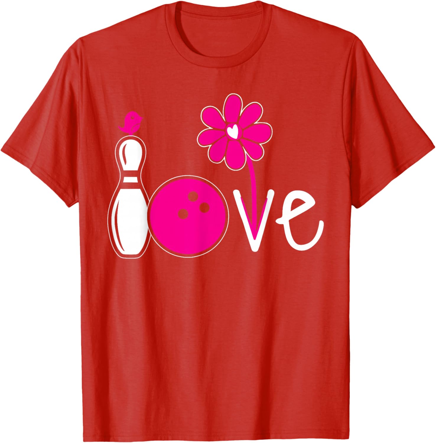 Vintage Women Bowling Shirt for Girls Team Love T-Shirt Fashion - 8