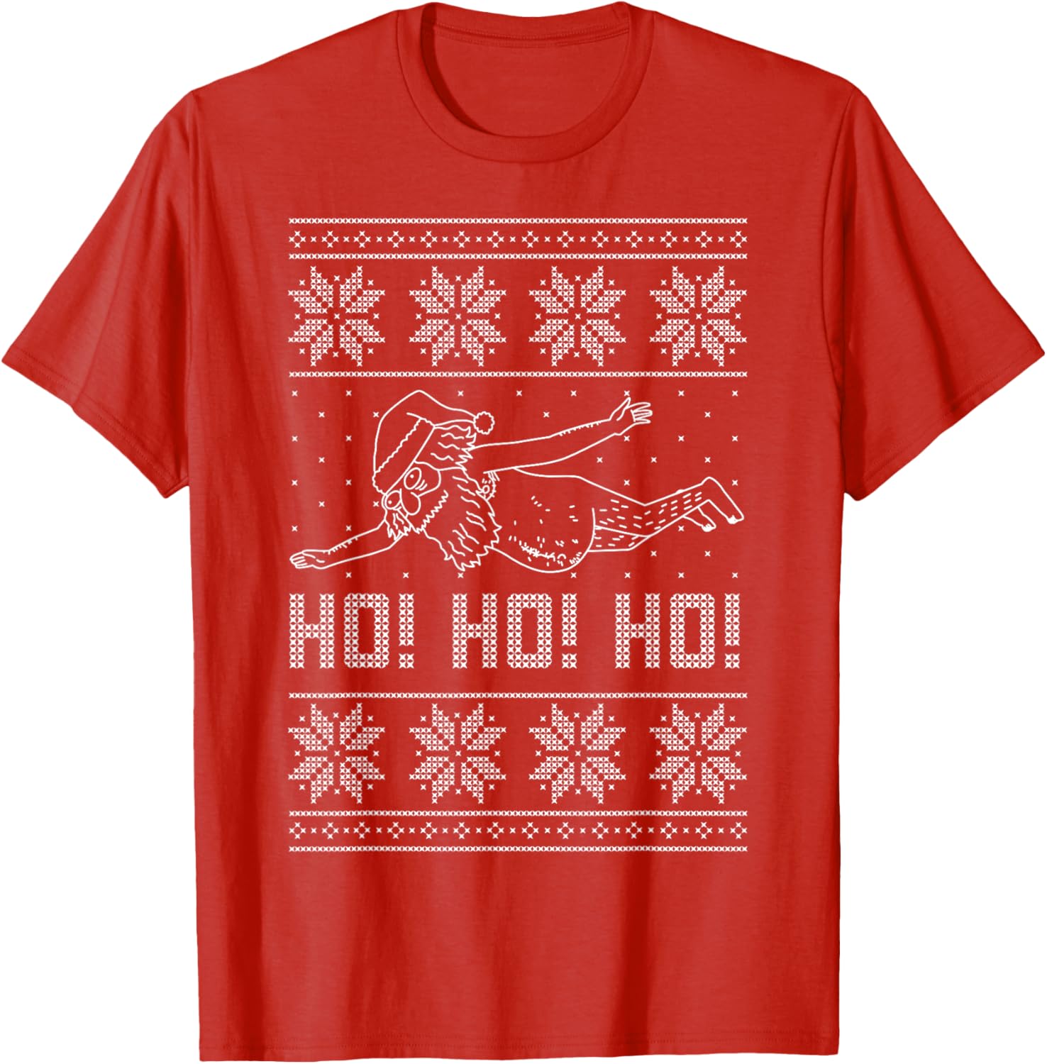 Rick and Morty Santa Ugly Christmas Sweater T-Shirt for Fans - 4