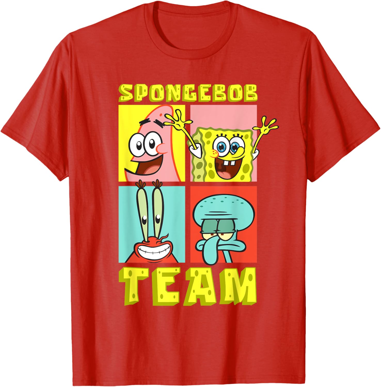 Mademark SpongeBob SquarePants Birthday T-Shirt with Team SpongeBob Design - 5