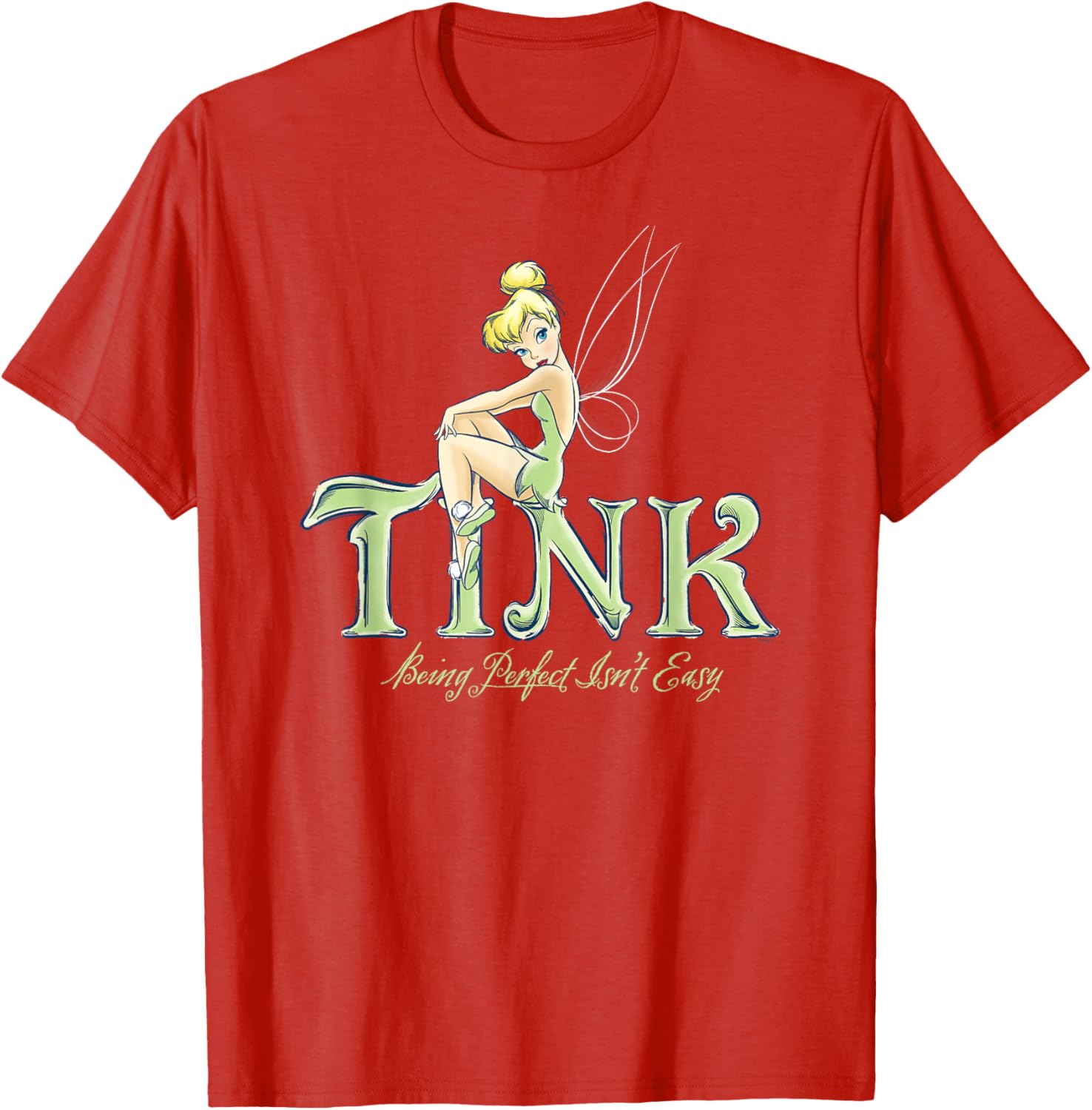 Disney Tinker Bell Perfect Isn't Easy T-Shirt - Cute Peter Pan Apparel - 5