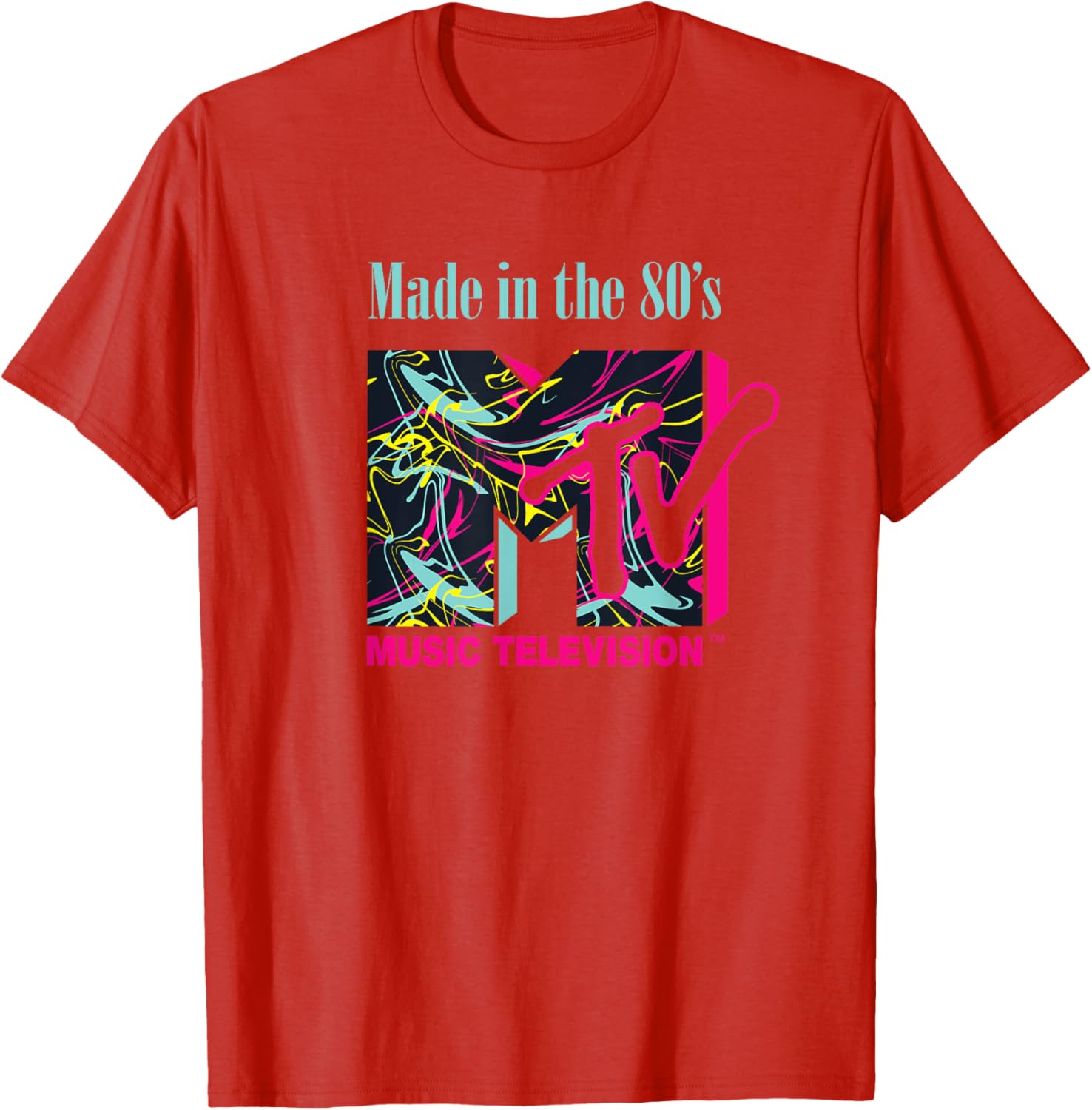 Mademark x MTV Funky New Wave Lines Logo T-Shirt for Trendy Style - 22