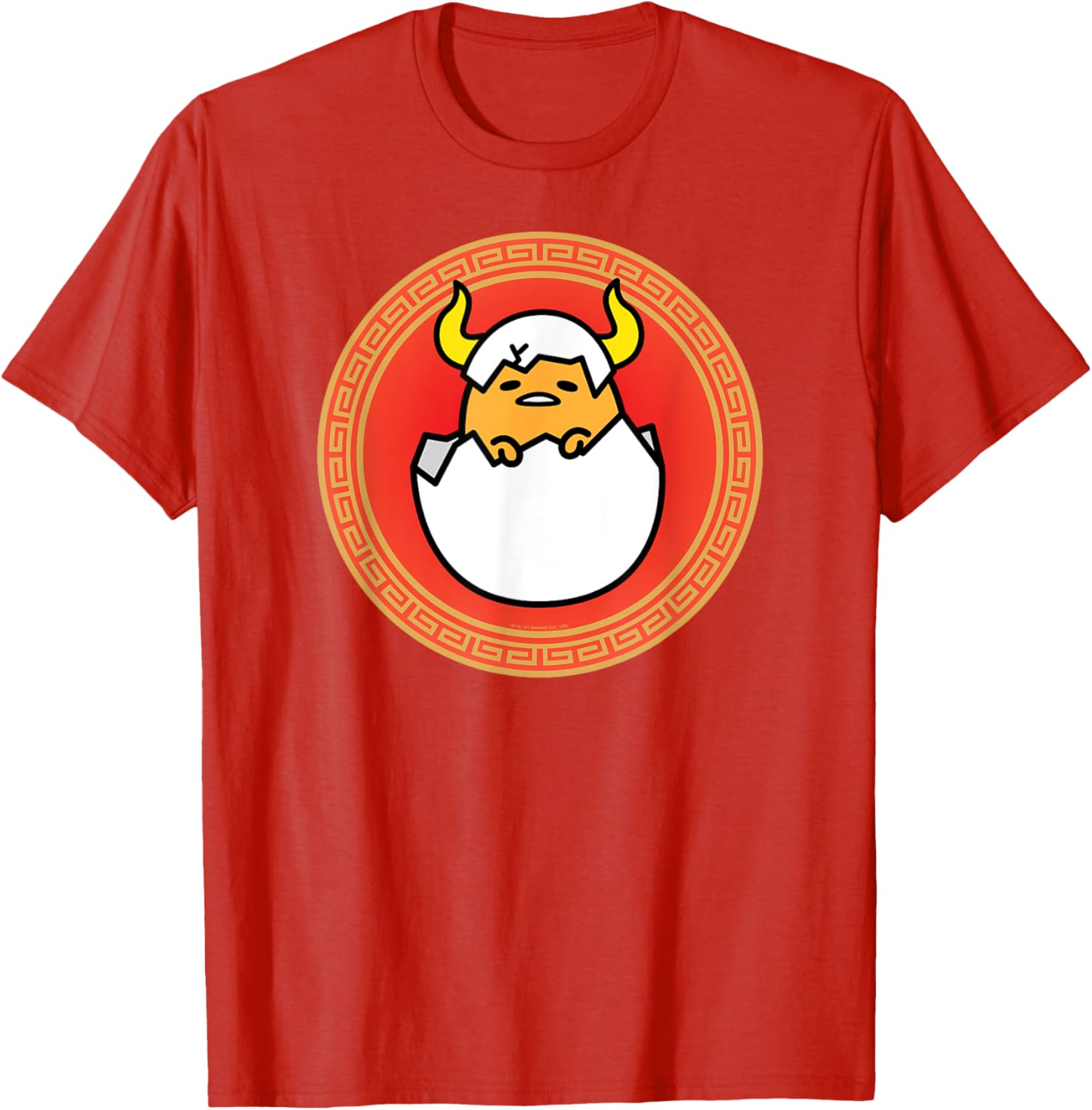 Gudetama Year of the Ox 2021 Lunar New Year T-Shirt for Fun Fashion - 10