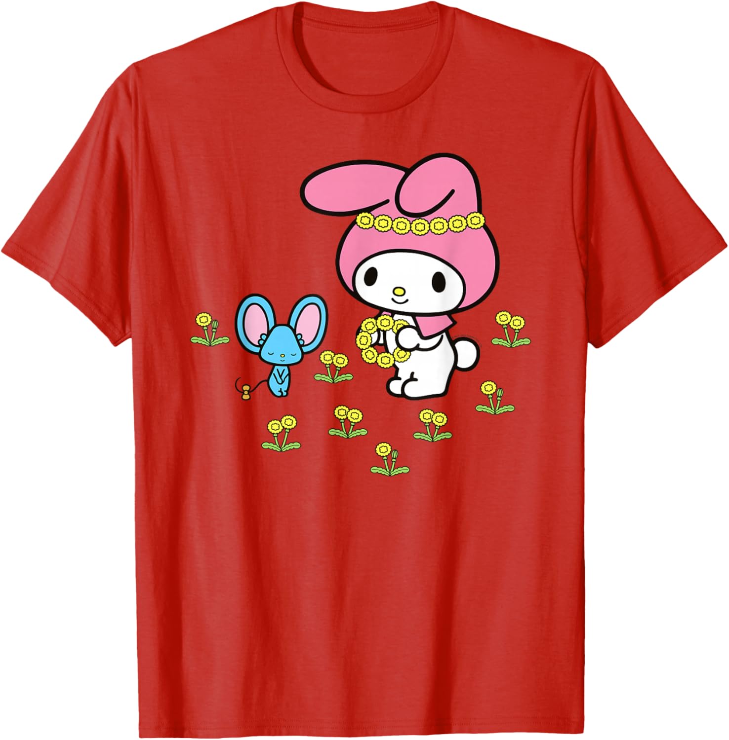 My Melody Flower Crown T-Shirt for Fun and Stylish Outfits - 20