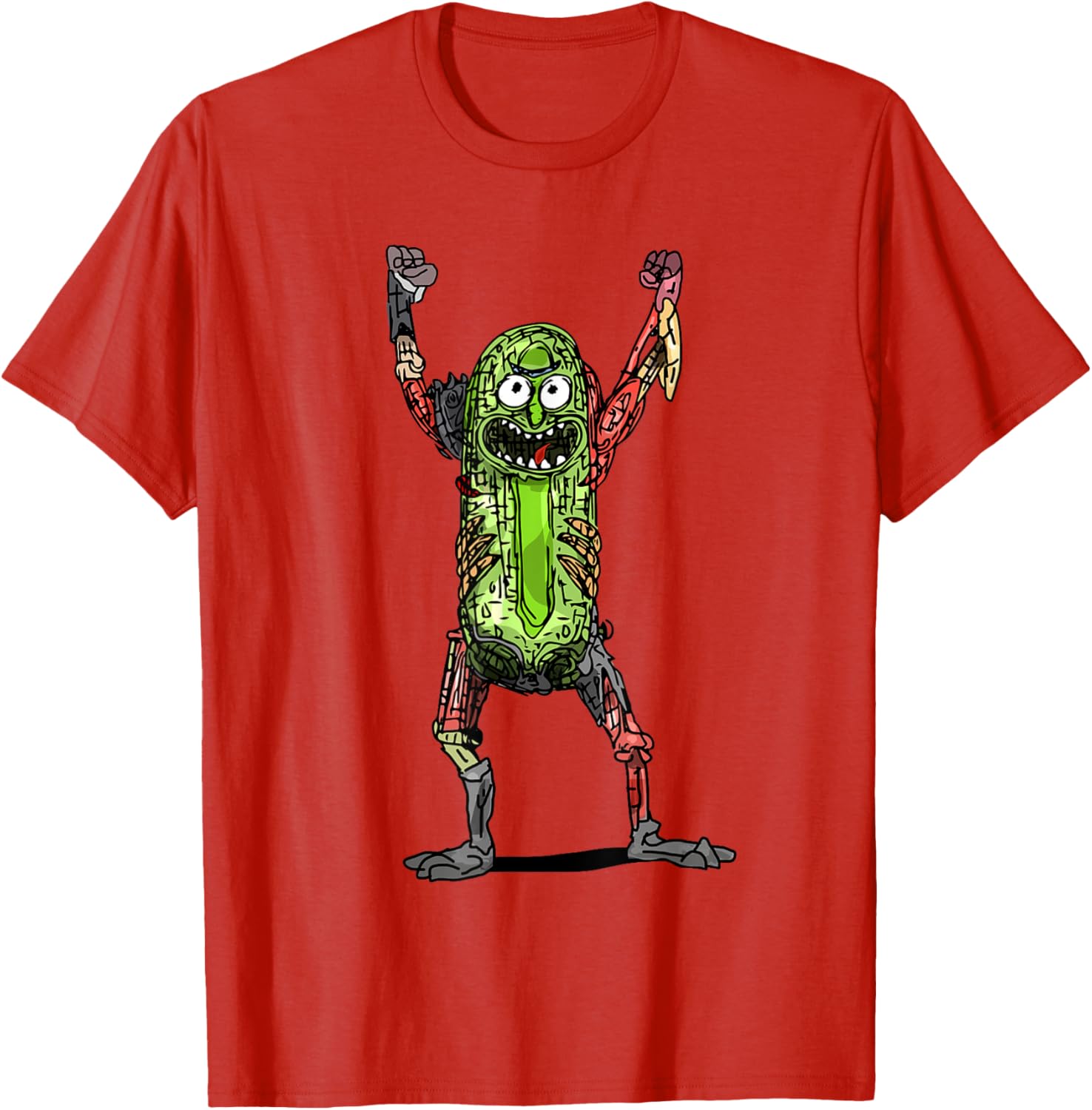 Mademark x Rick and Morty Pickle Rick Black T-Shirt for Fans - 1
