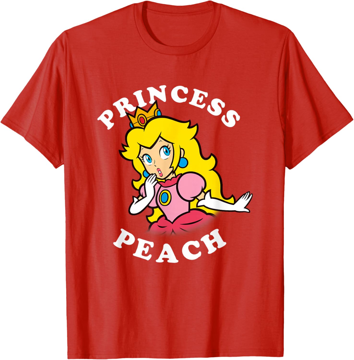 Super Mario Princess Peach Big Portrait T-Shirt for Fans and Collectors - 17
