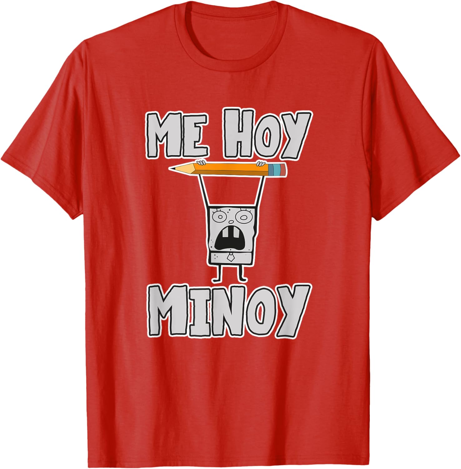 Mademark DoodleBob Me Hoy Minoy T-Shirt - Fun SpongeBob Apparel - 16