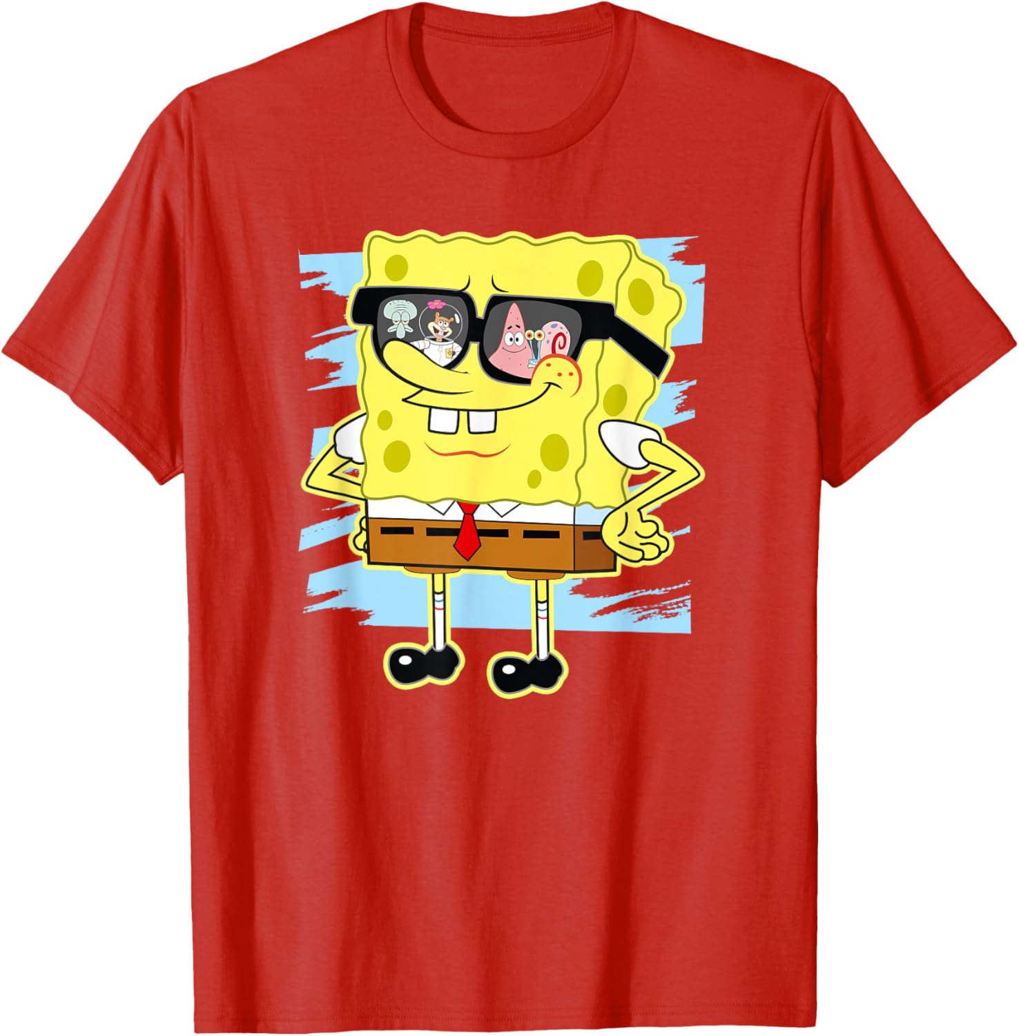 Mademark SpongeBob SquarePants Reflection in Sunglasses T-Shirt - 6