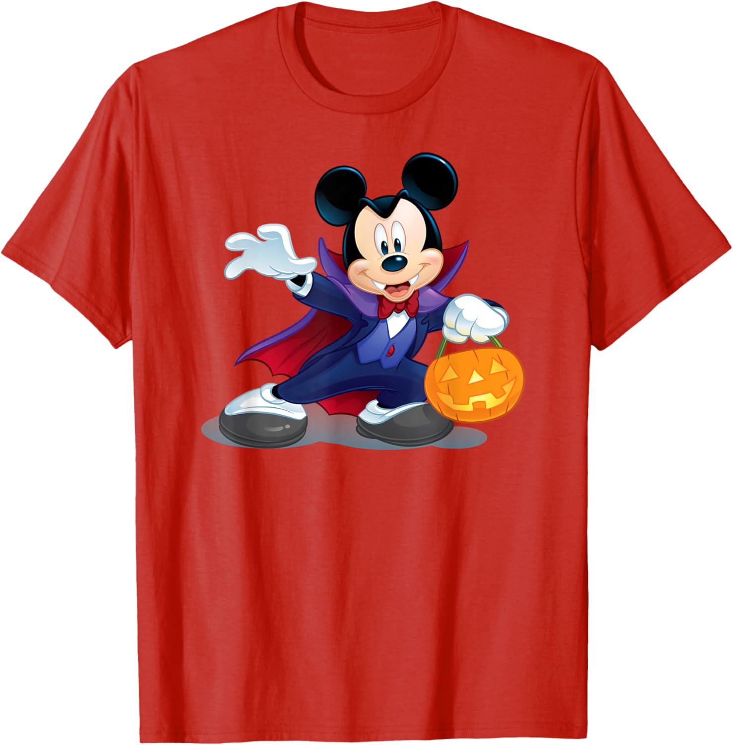 Disney Halloween Mickey Mouse Vampire T-Shirt for Fun Holiday Style - 4