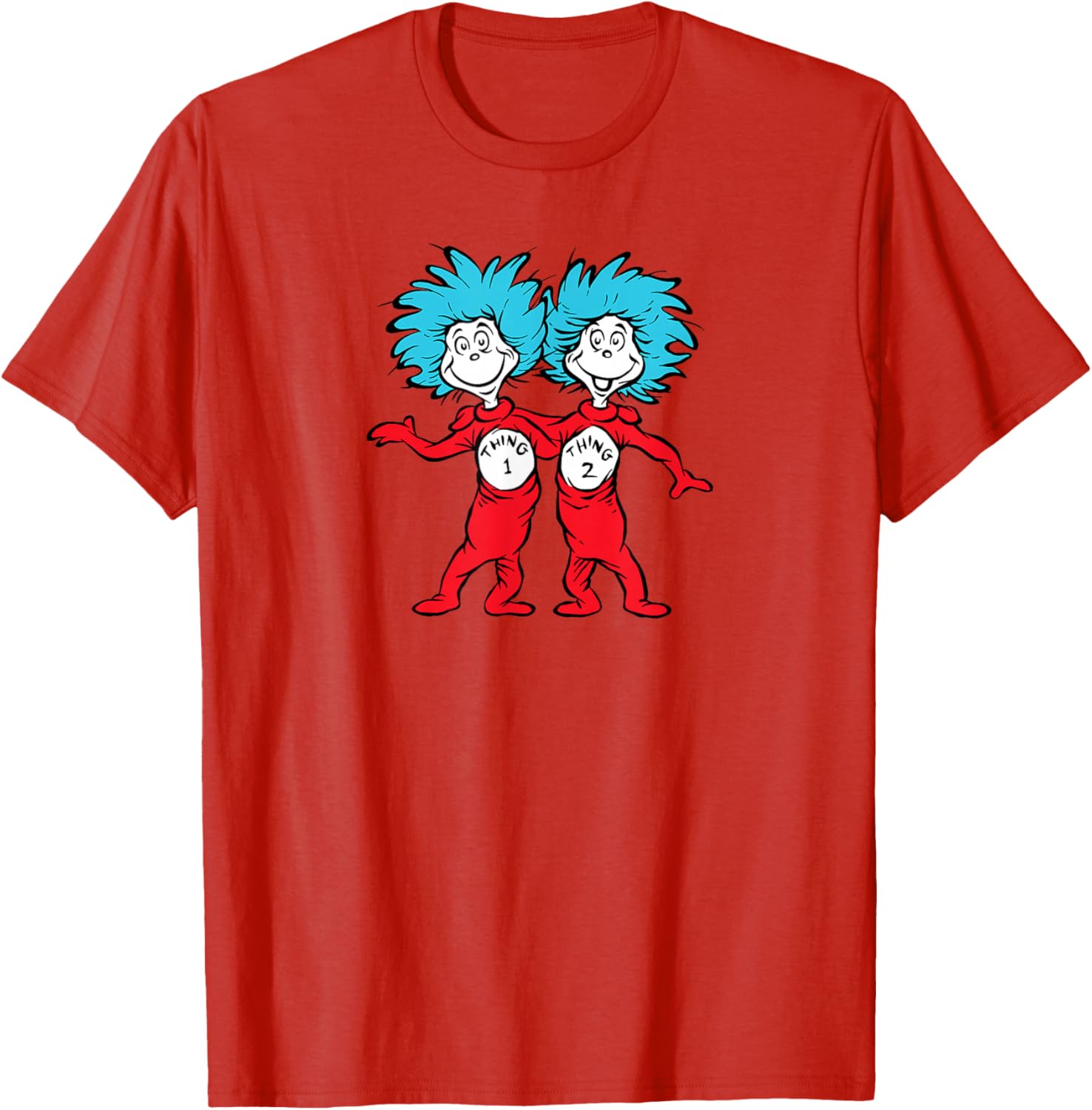 Dr. Seuss Thing 1 Thing 2 Buddies T-Shirt for Fun Lovers and Kids - 6