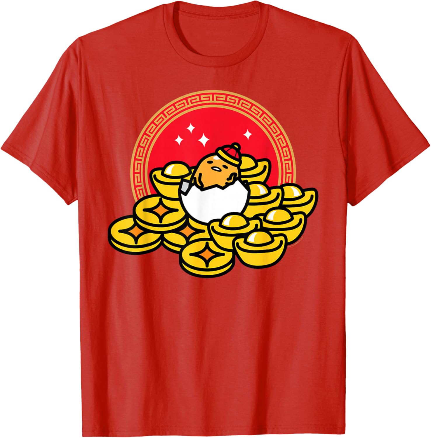 Gudetama the Lazy Egg Lunar New Year T-Shirt for a Festive Celebration - 5