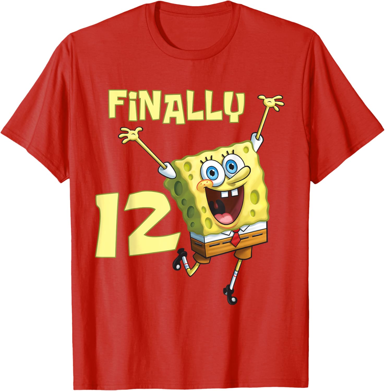 Mademark SpongeBob SquarePants 12th Birthday T-Shirt for Kids - 12