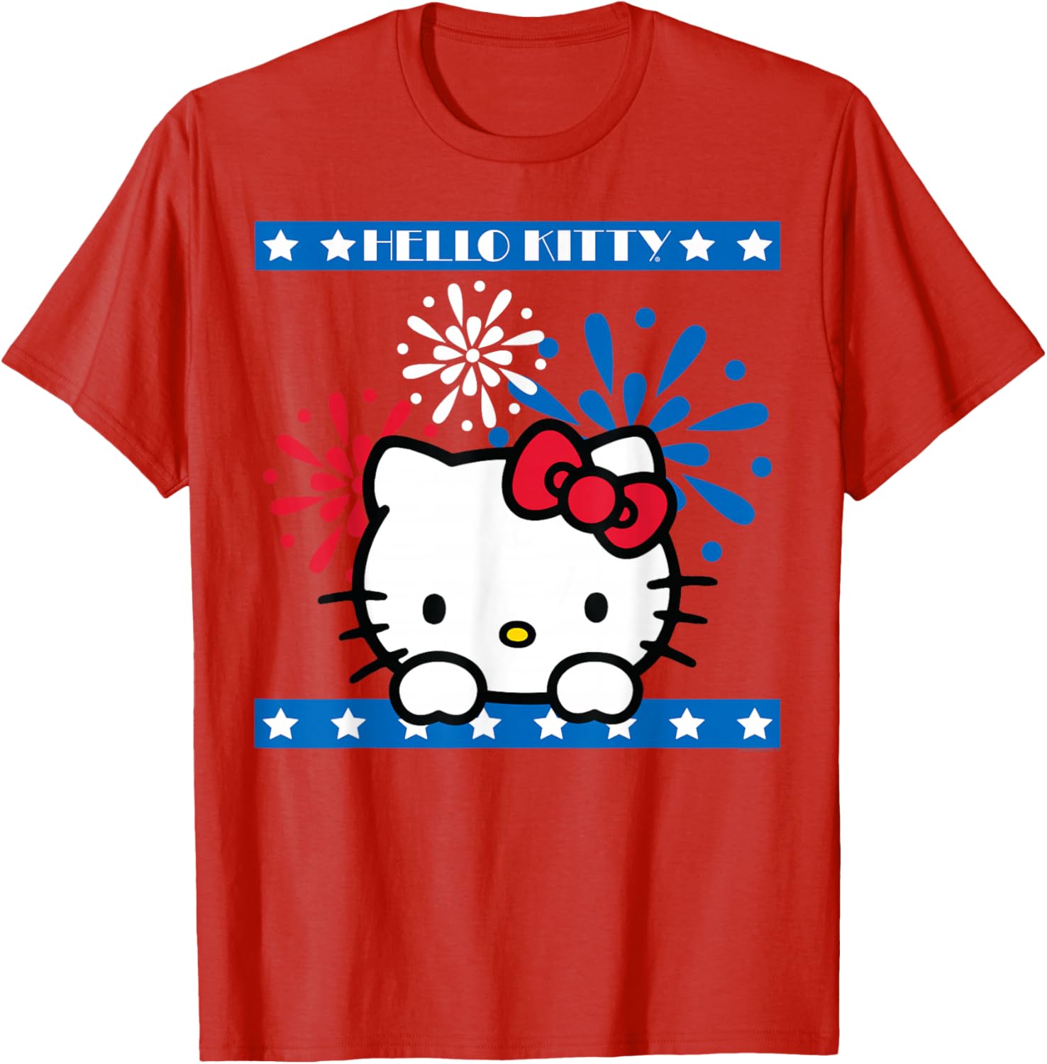 Hello Kitty Fireworks 4th of July T-Shirt for Women Girls Men Kids - 10