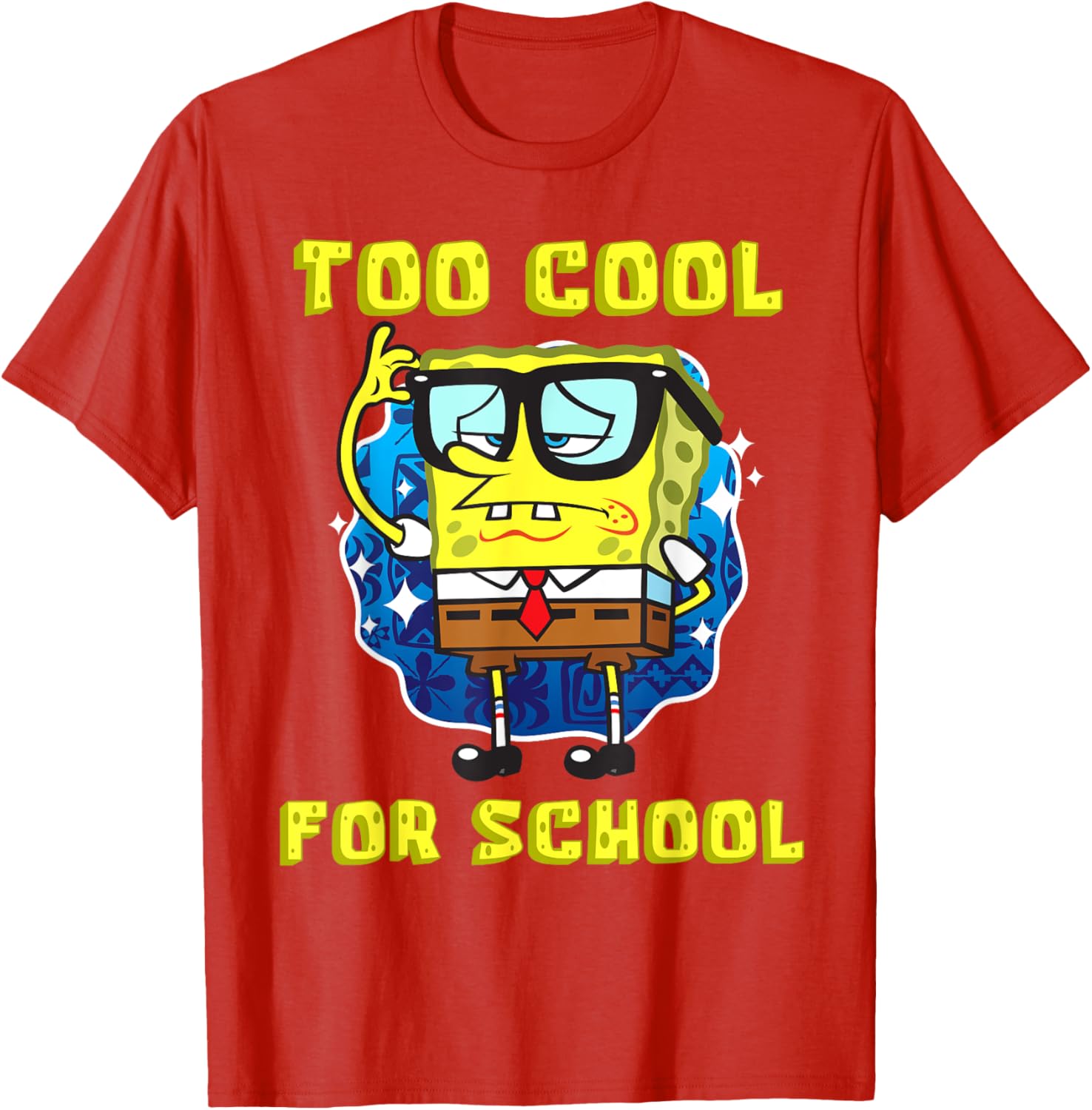 Mademark SpongeBob SquarePants Cool Glasses T-Shirt for Kids - 4
