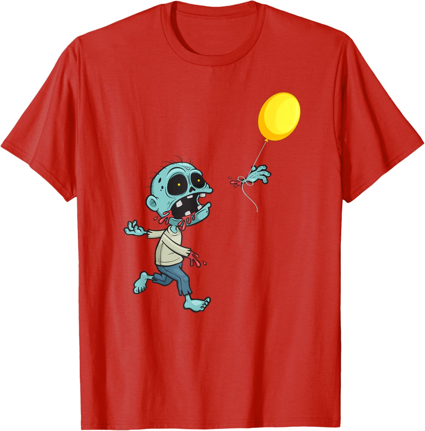 Cute Zombie Birthday Balloon T-Shirt for Kids and Boys Fun Apparel - 12