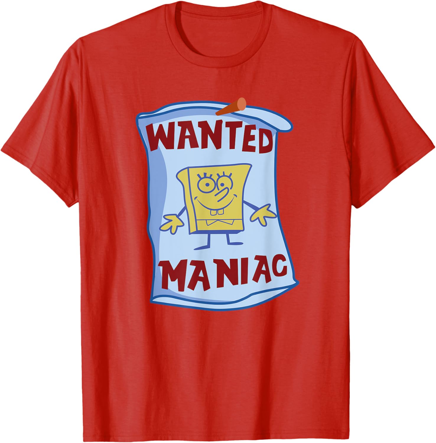 Mademark x SpongeBob SquarePants Wanted Maniac T-Shirt Fun Apparel - 4