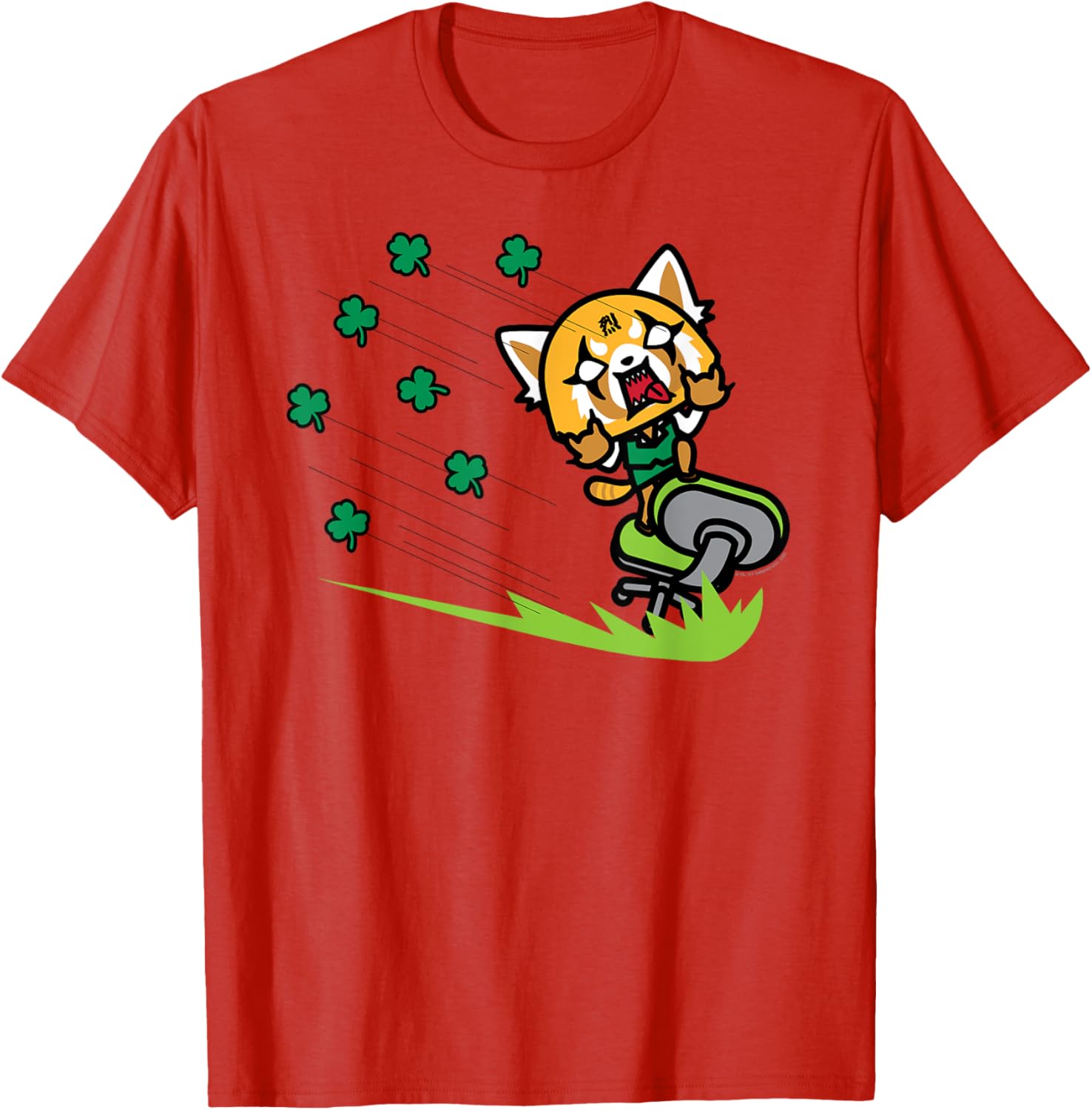 Aggretsuko ShamROCK Saint Patrick's Day T-Shirt Fun Holiday Apparel - 2