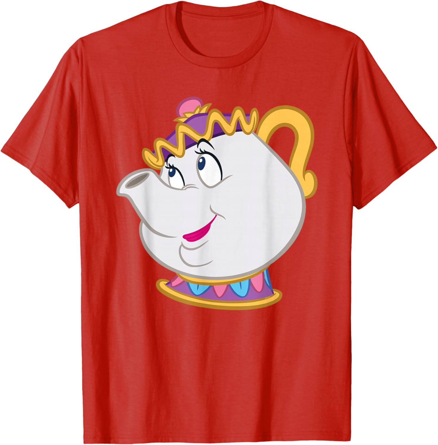 Disney Beauty and the Beast Mrs. Potts Big Face Costume T-Shirt for Fans - 24