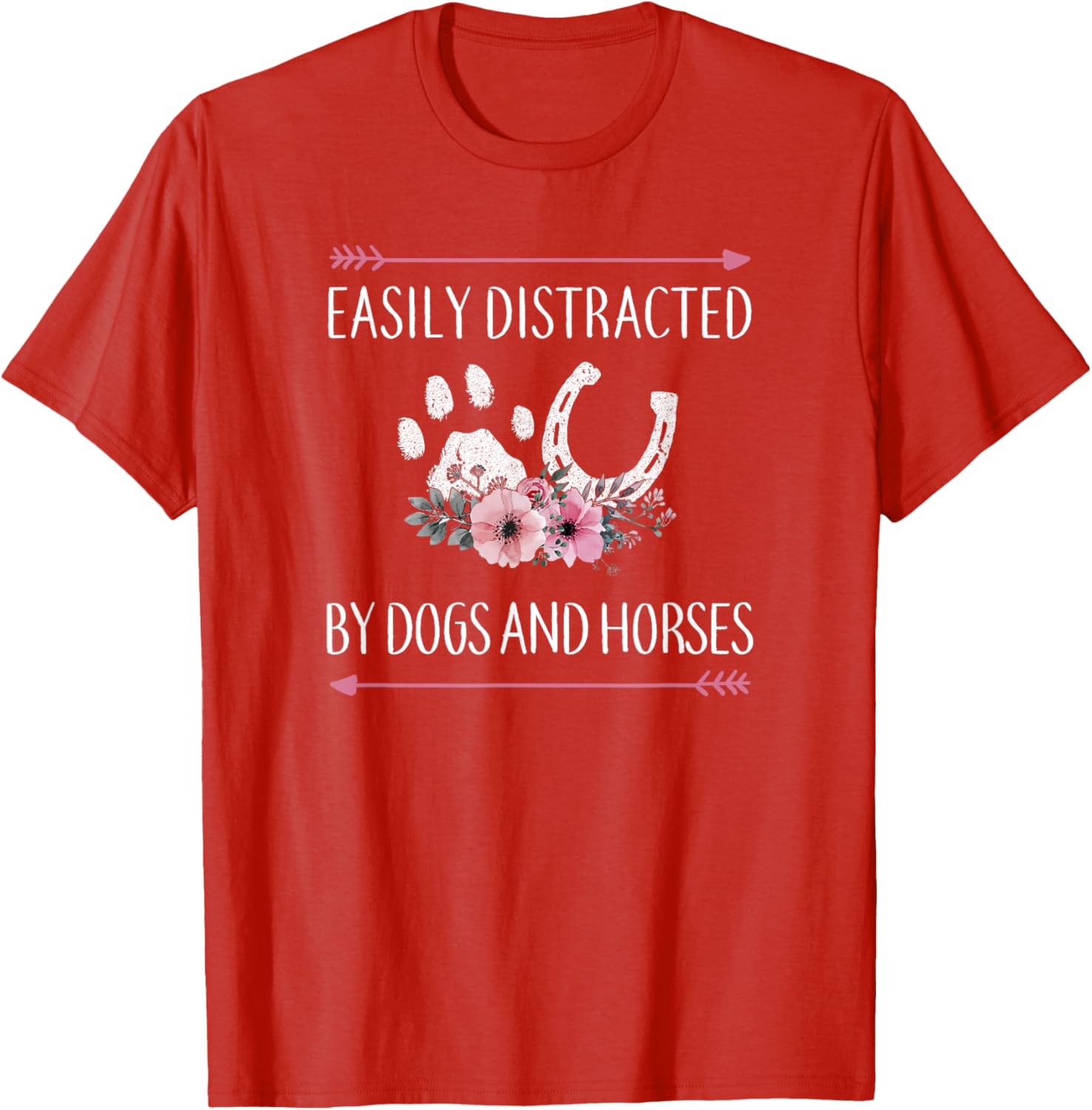Horse Lover T-Shirt for Women, Teens, and Girls - Cute Horse Design - 17