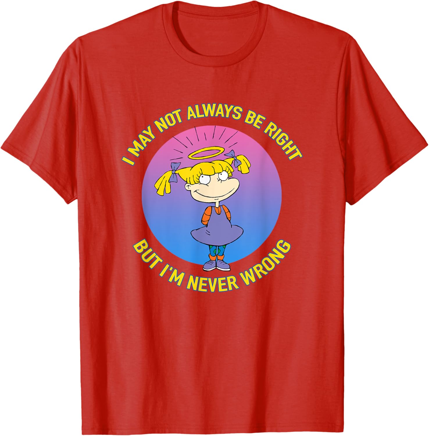 Mademark x Rugrats Angelica Never Wrong T-Shirt for Fun Fashion Fans - 4