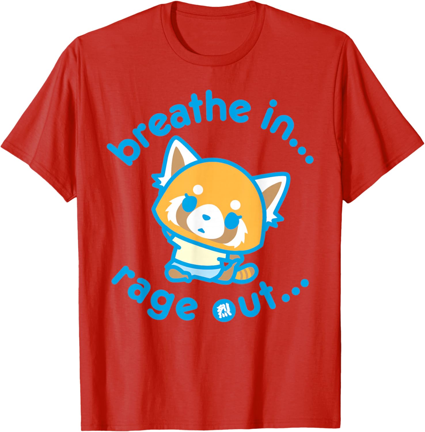 Aggretsuko Yoga Breathe In Rage Out T-Shirt for Fans and Yoga Lovers - 8