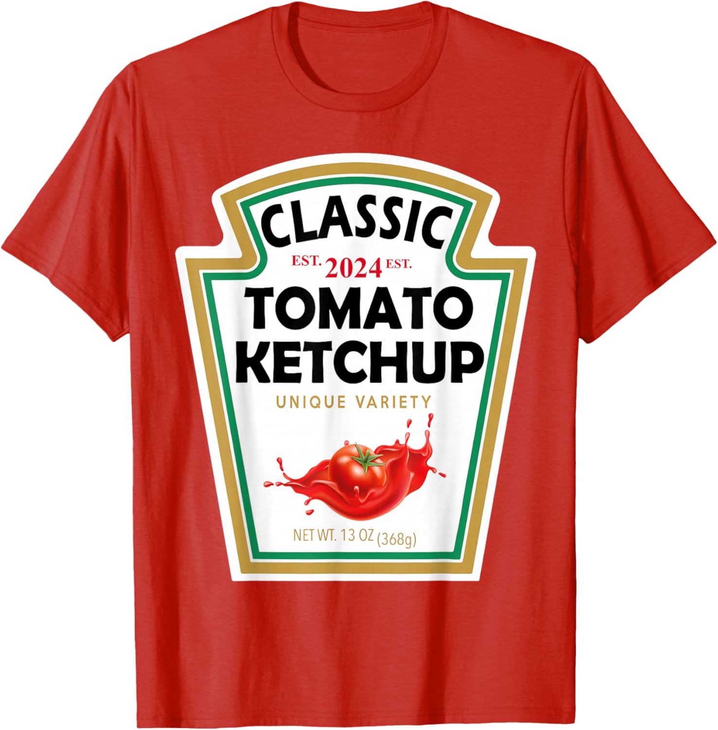 Red Ketchup DIY Halloween Costume Matching Mustard T-Shirt for Groups - 5