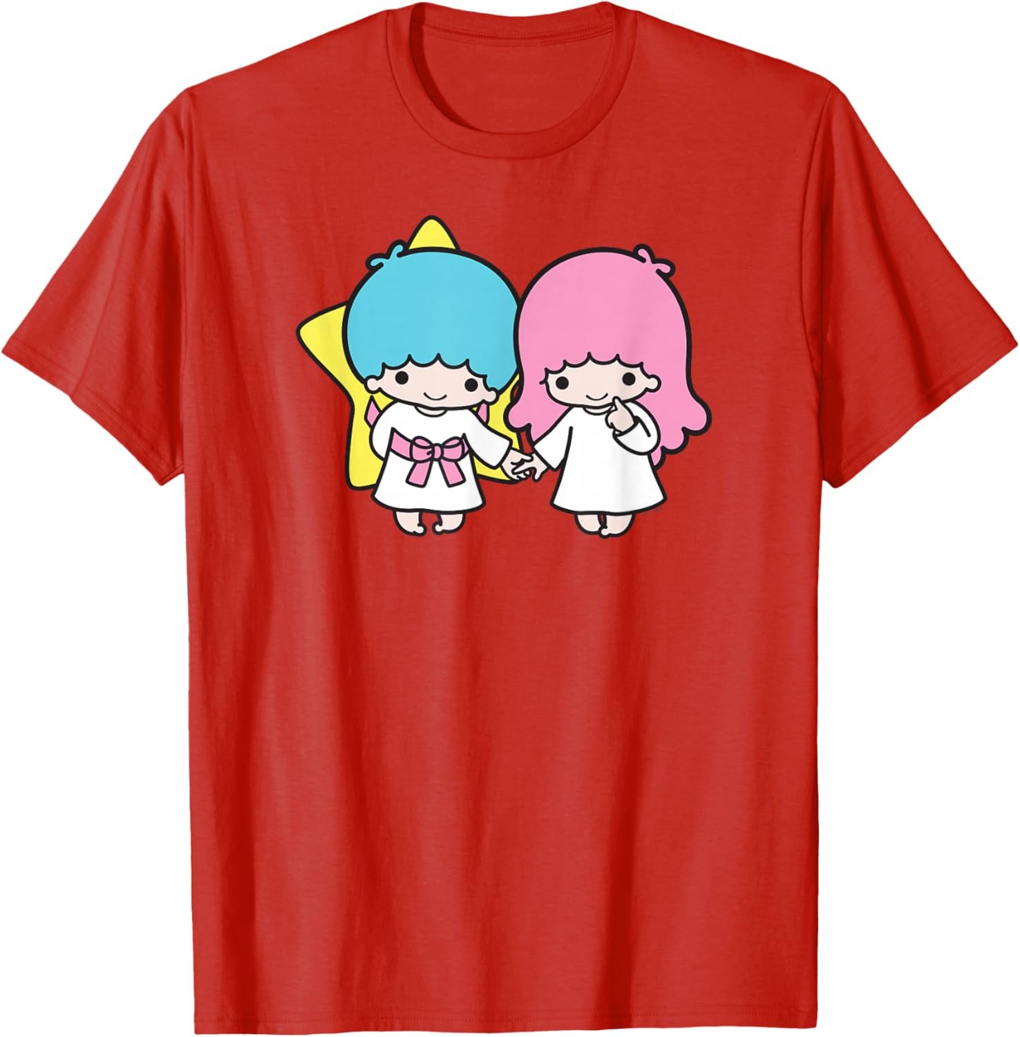 Adorable Little Twin Stars Holding Hands T-Shirt for Kids and Adults - 16