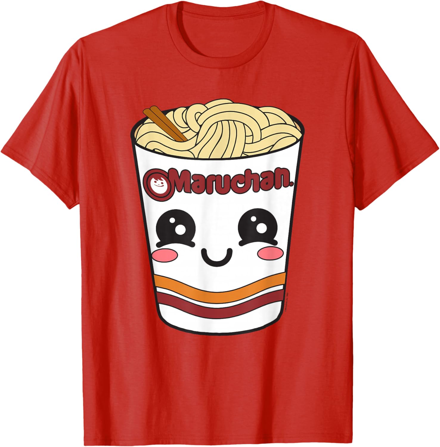 Cute Maruchan Ramen Noodle Cup Face T-Shirt for Fun Fashion Lovers - 9