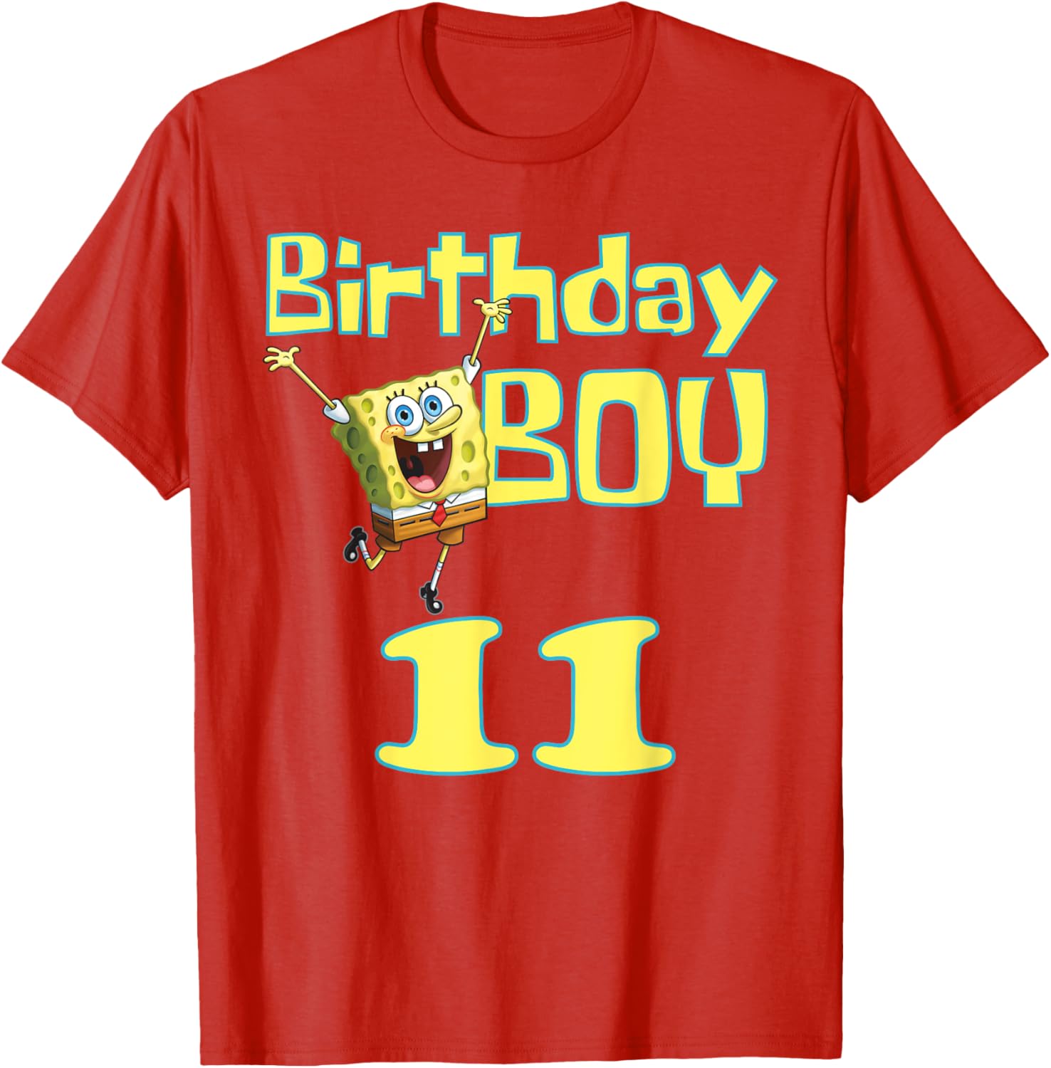 SpongeBob SquarePants Birthday Boy 11 T-Shirt for Fun Celebrations - 3