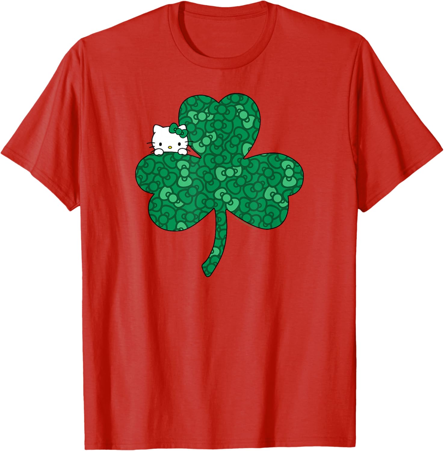 Hello Kitty Saint Patrick's Day Clover and Bows T-Shirt for Kids - 5