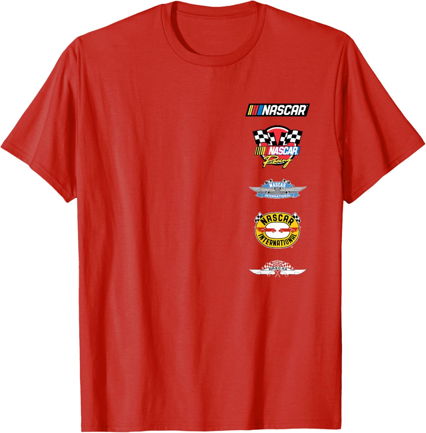 NASCAR Stacked Historical Racing Logos T-Shirt for Racing Fans - 8