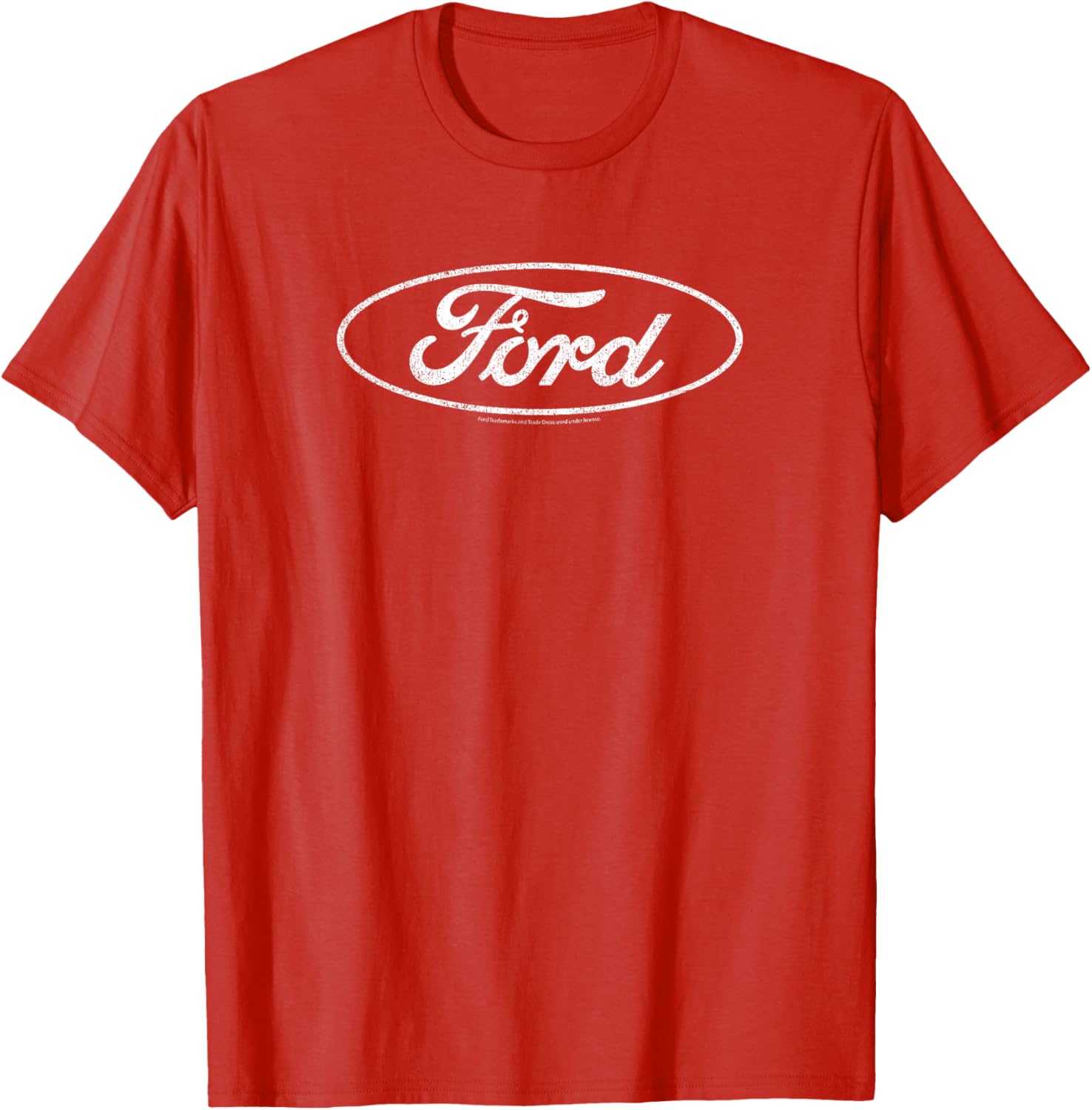 Ford Distressed White Oval Logo T-Shirt for Casual Style and Comfort - 8