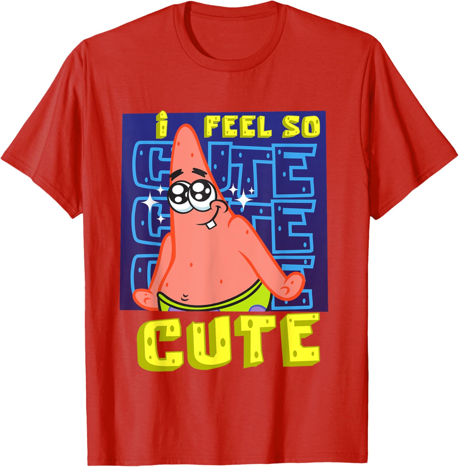Mademark SpongeBob I Feel So Cute Patrick Star Baby T-Shirt for Kids - 14