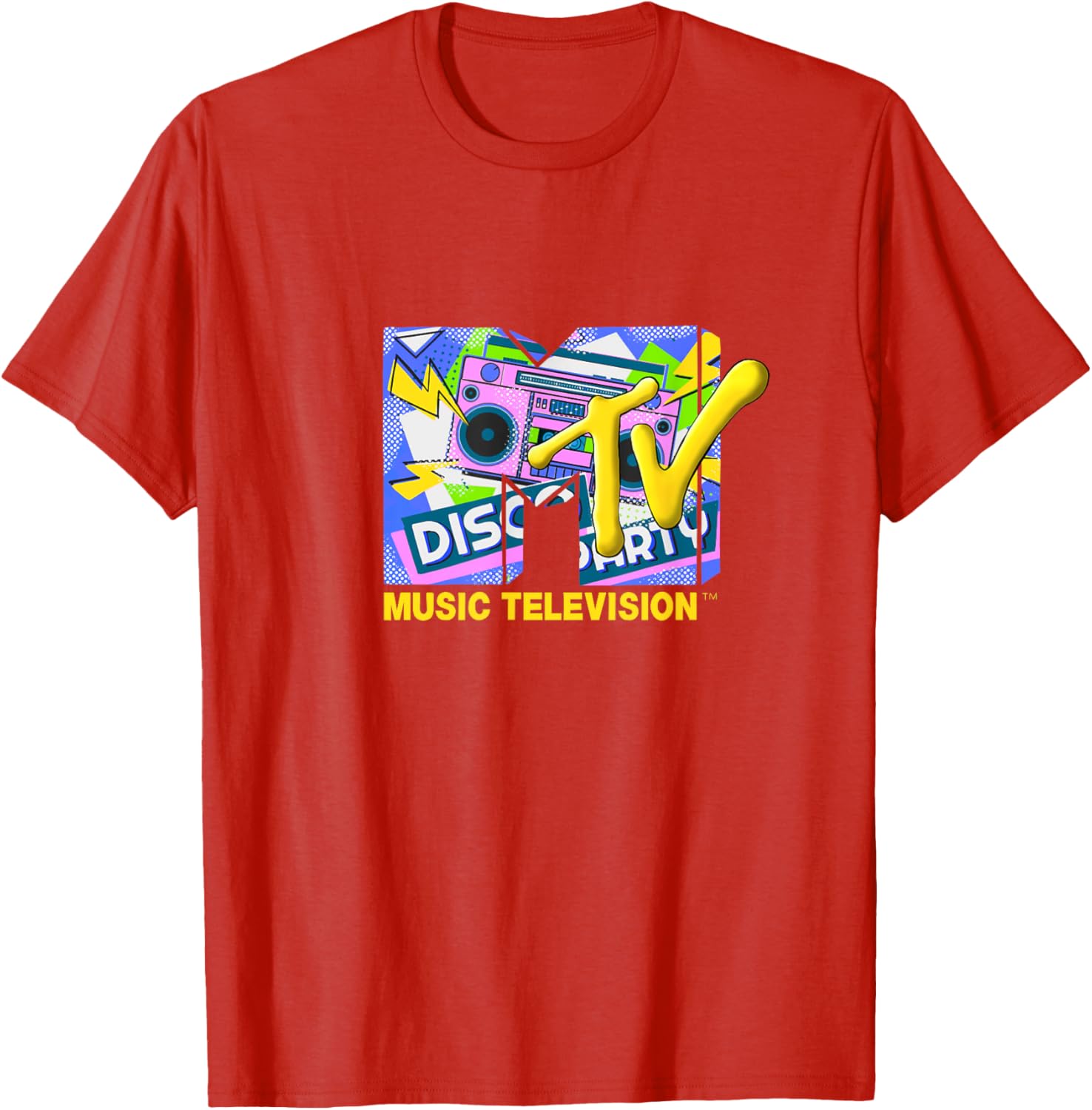 Mademark x MTV Disco Party T-Shirt with Official Logo and Ghettoblaster - 25