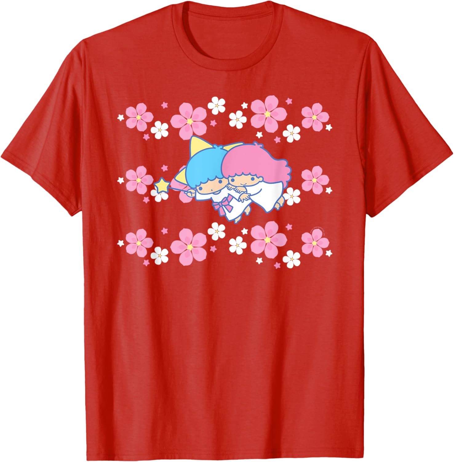 Little Twin Stars Tropical Flowers T-Shirt for Casual Style and Fun Fashion - 20
