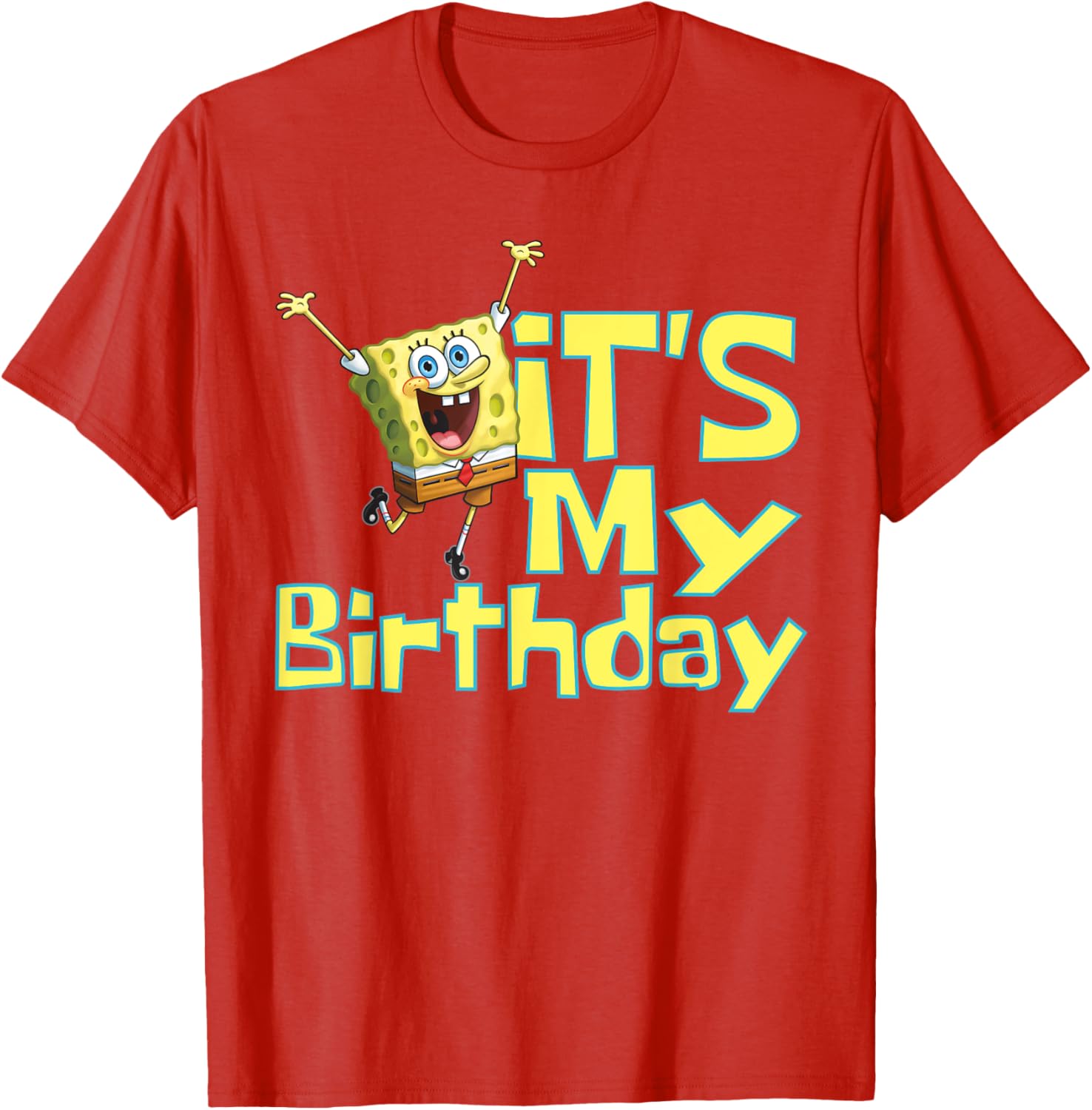 Mademark SpongeBob SquarePants It's My Birthday T-Shirt for Kids - 13