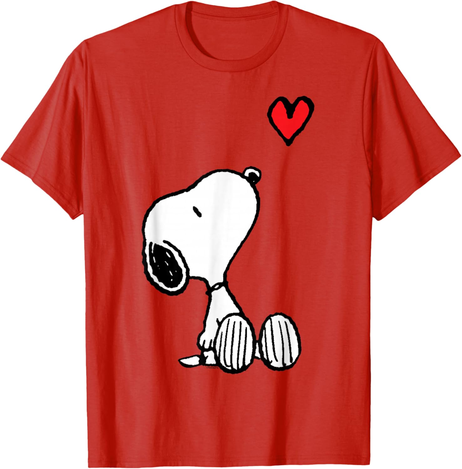 Peanuts Snoopy Heart Sitting T-Shirt for Fun and Stylish Outfits - 8