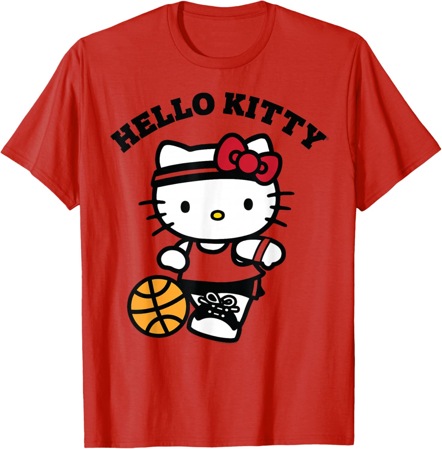 Hello Kitty Unisex Kids Basketball T-Shirt in Blue - Small Size - 8