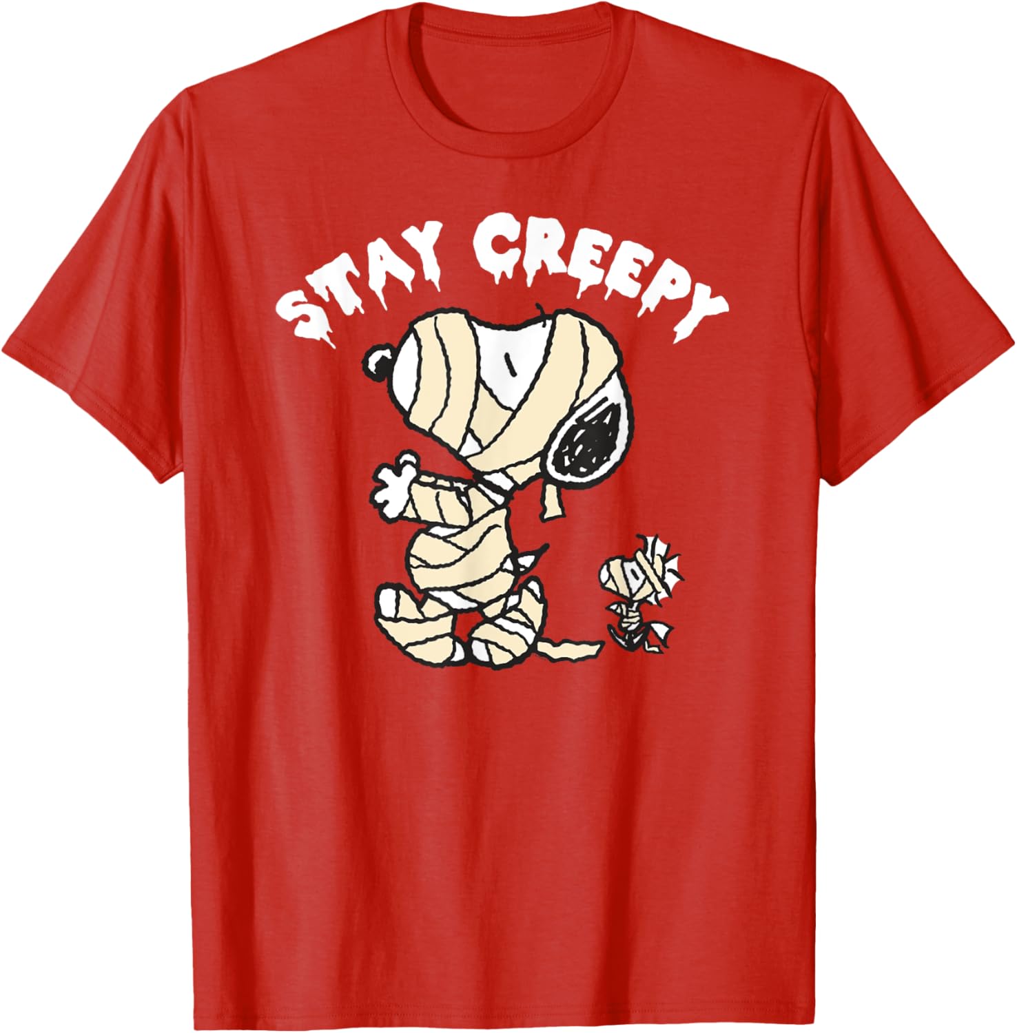Peanuts Halloween Snoopy Stay Creepy T-Shirt for Fun Fall Fashion - 11