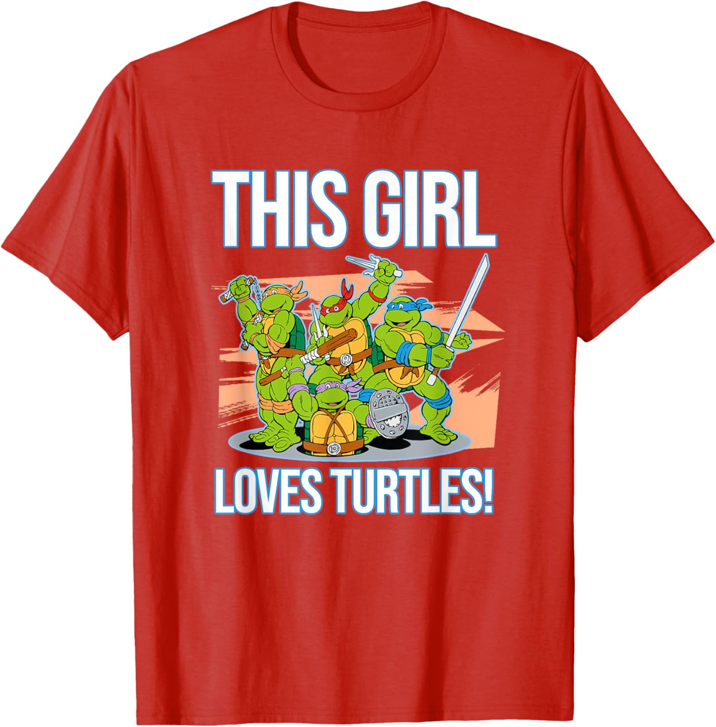 Mademark Teenage Mutant Ninja Turtles This Girl Loves Turtles T-Shirt - 2