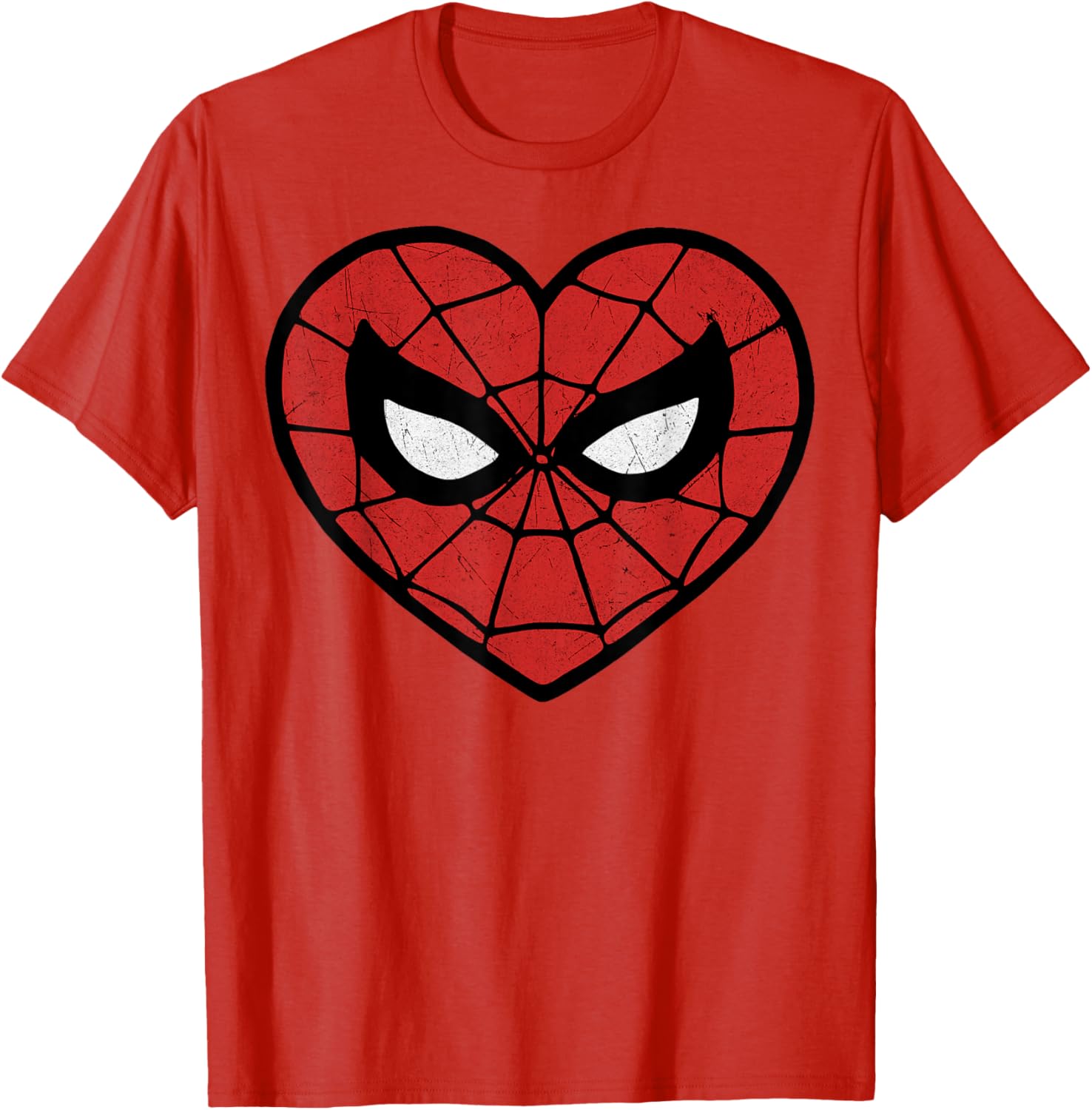 Marvel Spider-Man Valentine's Heart Logo T-Shirt for Fans and Lovers - 2