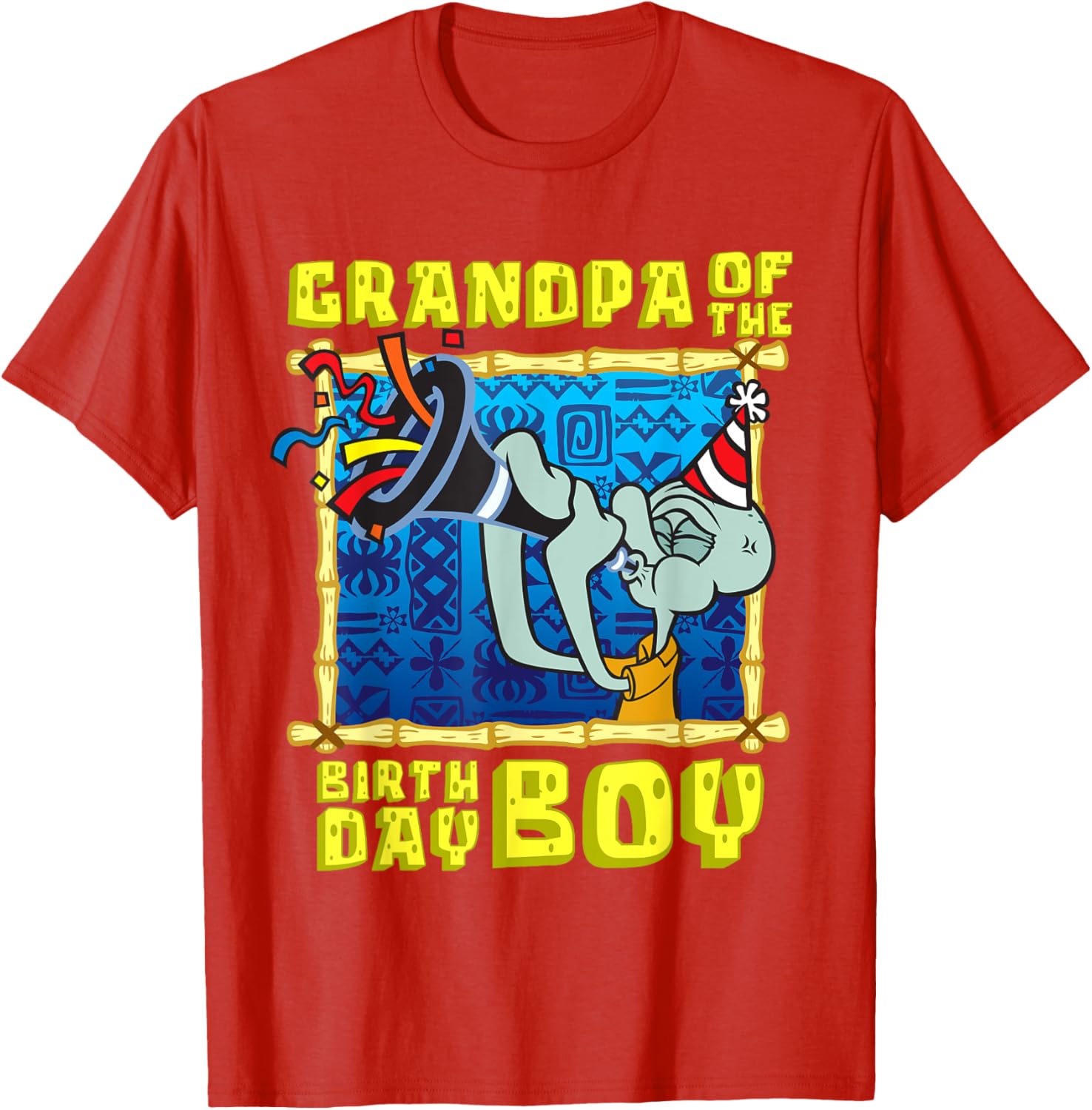 Mademark SpongeBob SquarePants Grandpa of the Birthday Boy T-Shirt - 6