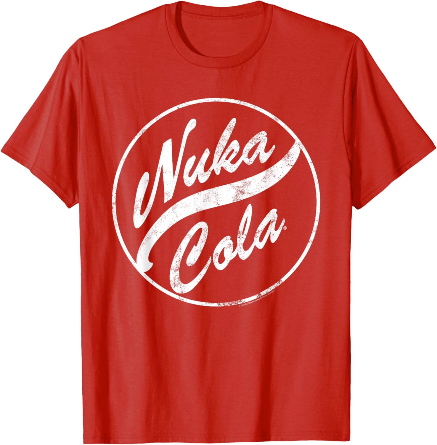 Fallout Nuka Cola Distressed Round Logo T-Shirt for Gamers and Fans - 1