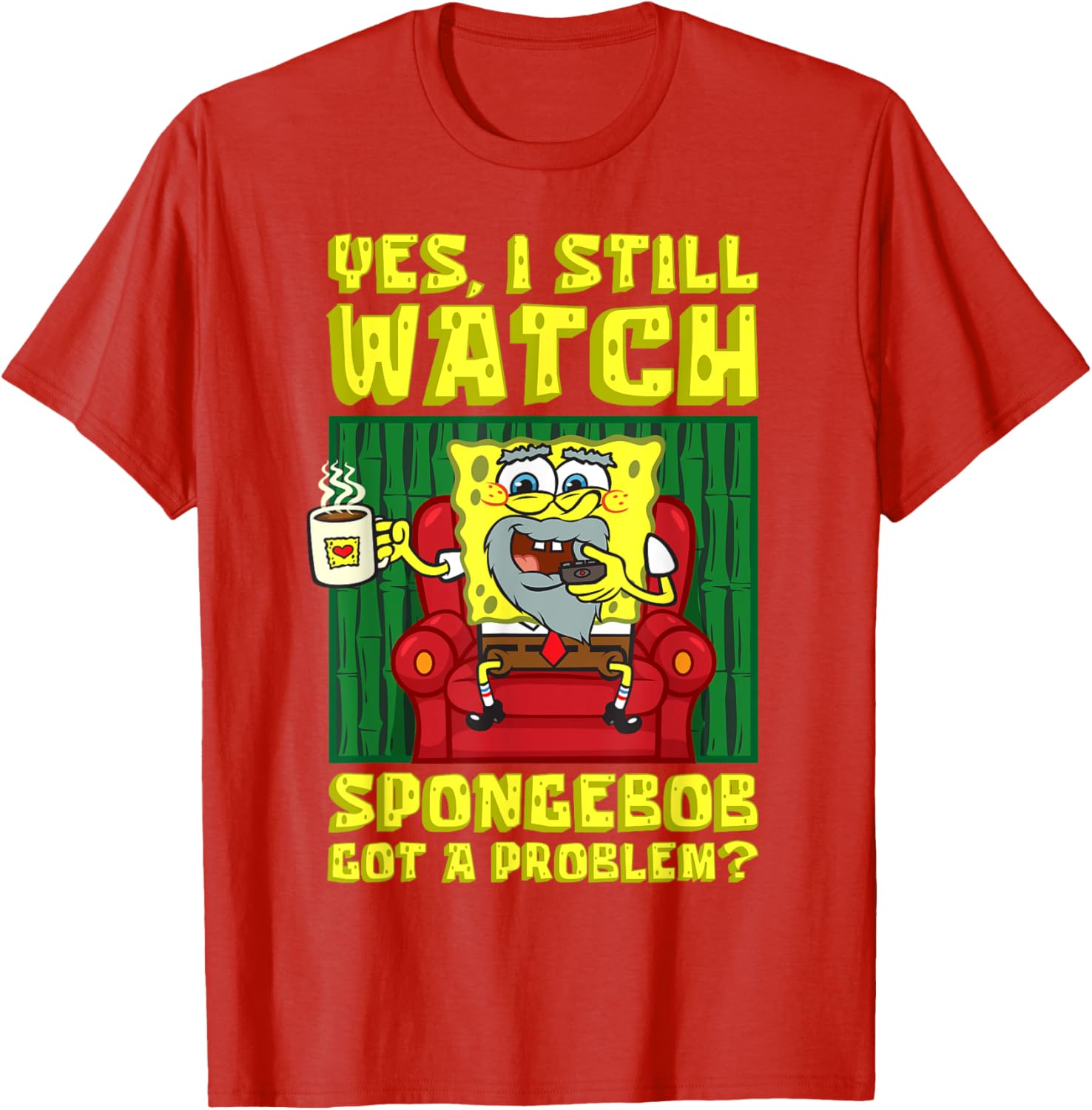 Mademark x SpongeBob Adult T-Shirt I Still Watch SpongeBob Humor Tee - 10