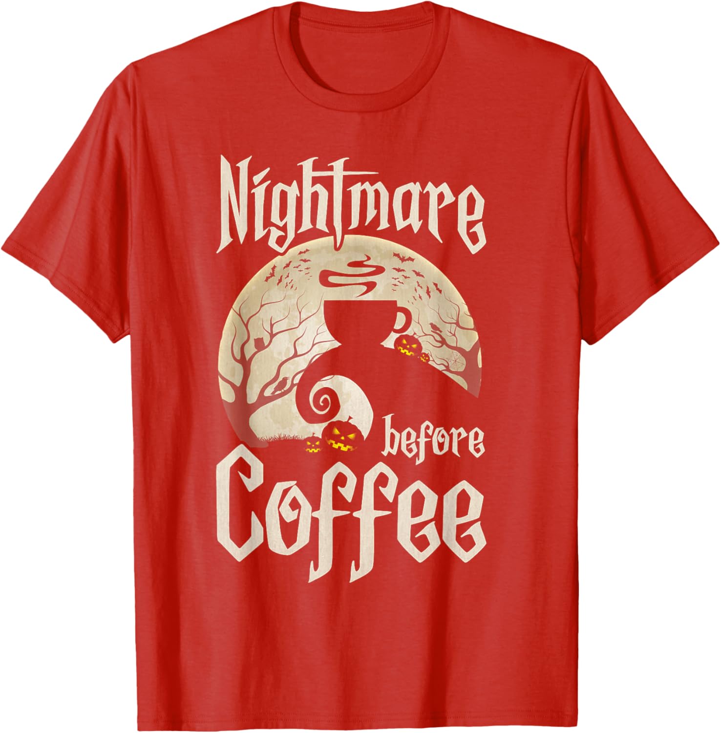Cute Nightmare Before Coffee Halloween Shirt Funny Gift for Her - 6