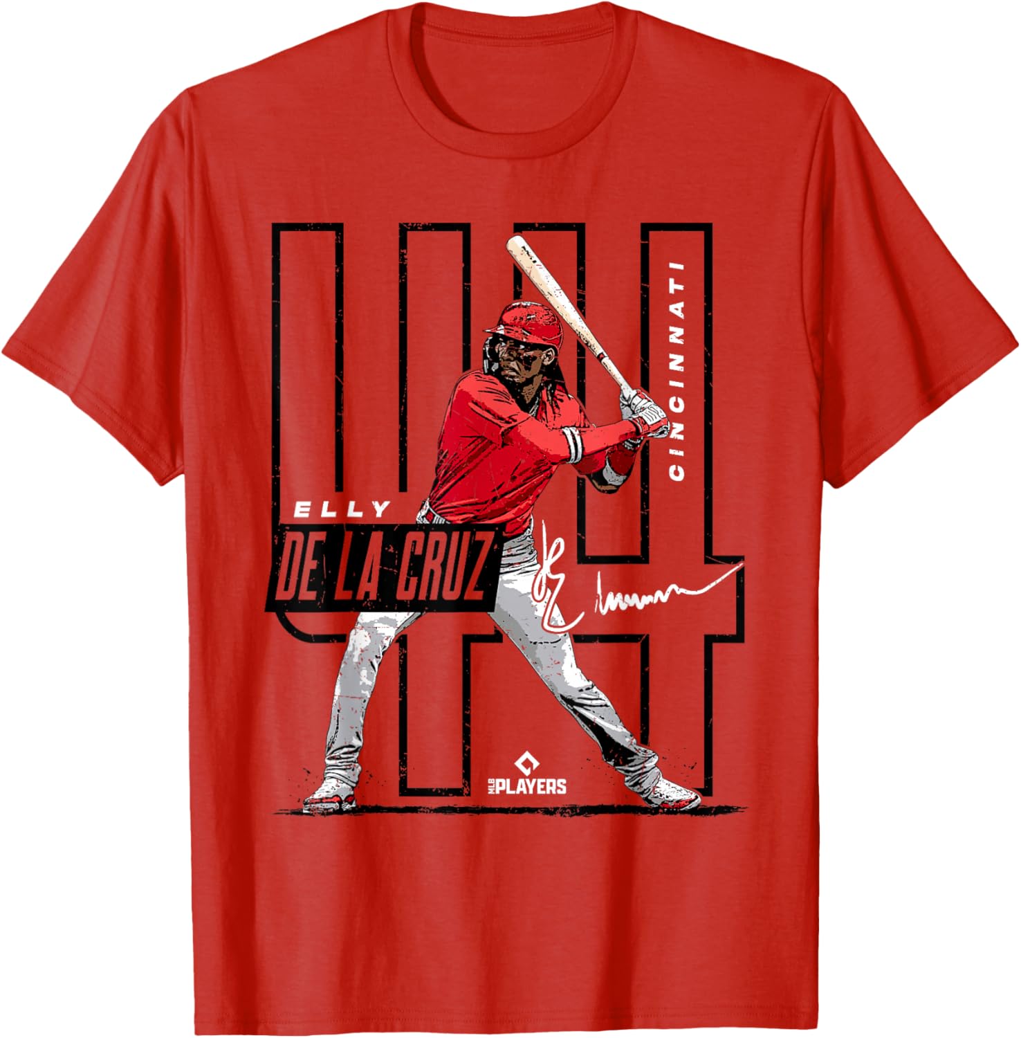 Elly De La Cruz Cincinnati MLB Players League T-Shirt Small Red - 1