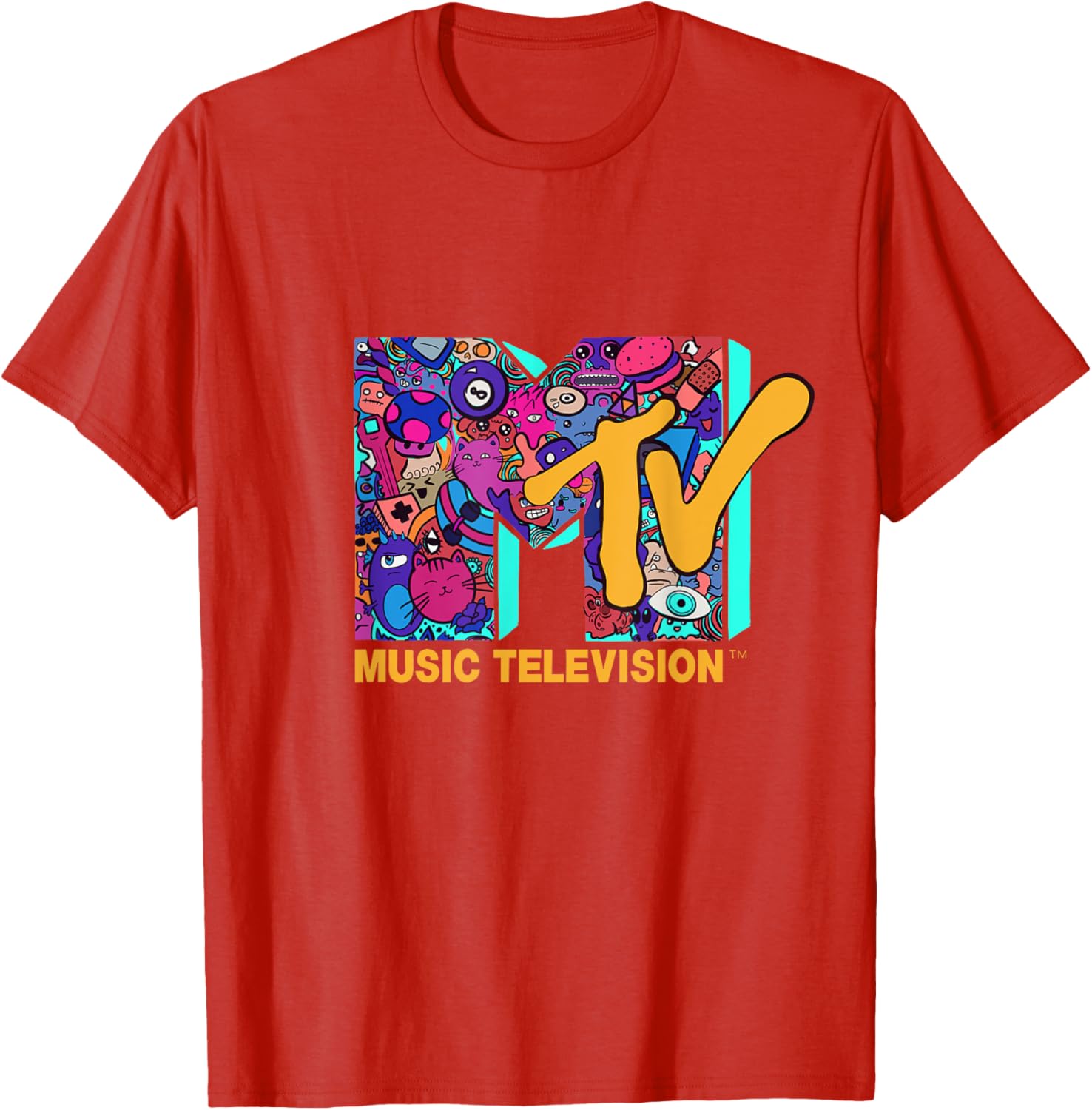 Mademark x MTV Official Logo T-Shirt in Modern Comic Style Design - 4