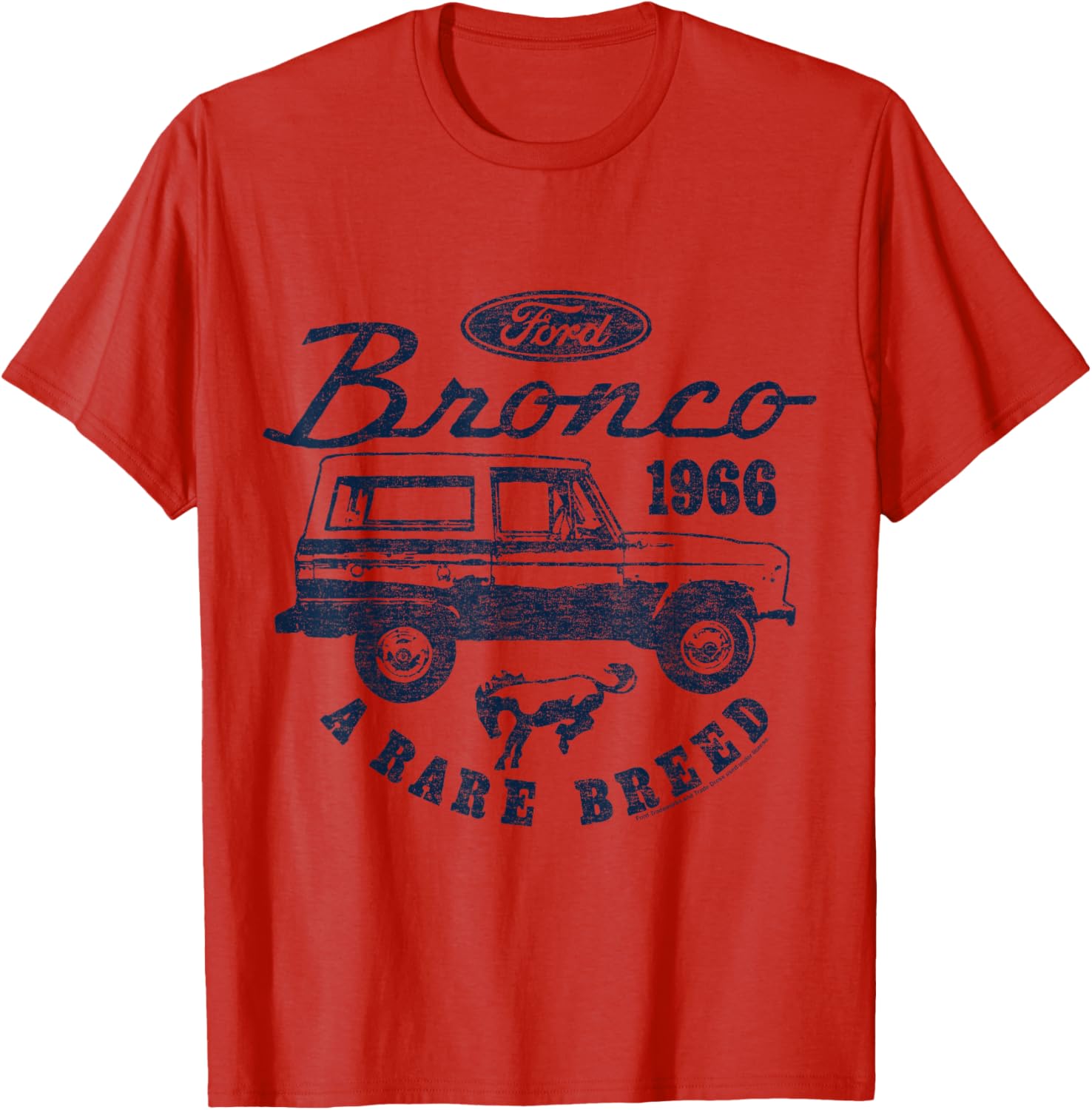 Ford Bronco 1966 Rare Breed Logo T-Shirt for Enthusiasts and Collectors - 7