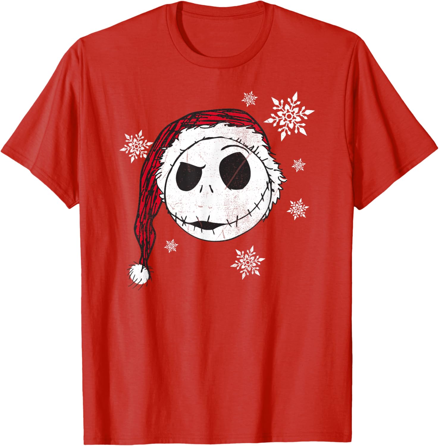 Disney Nightmare Before Christmas Holiday Snowflake Short Sleeve Tee - 9