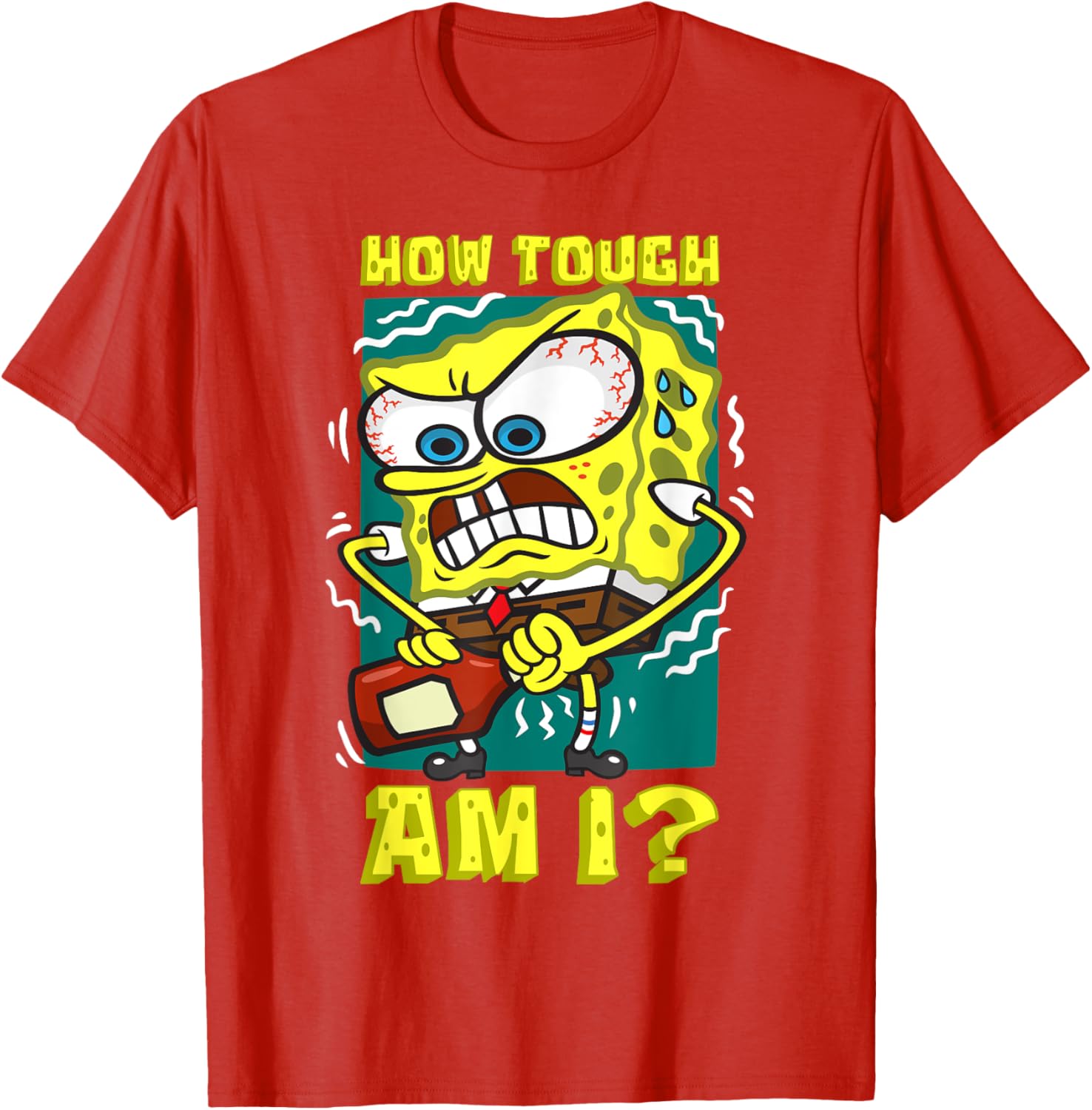 Mademark SpongeBob SquarePants Funny Ketchup Bottle T-Shirt for Fans - 7